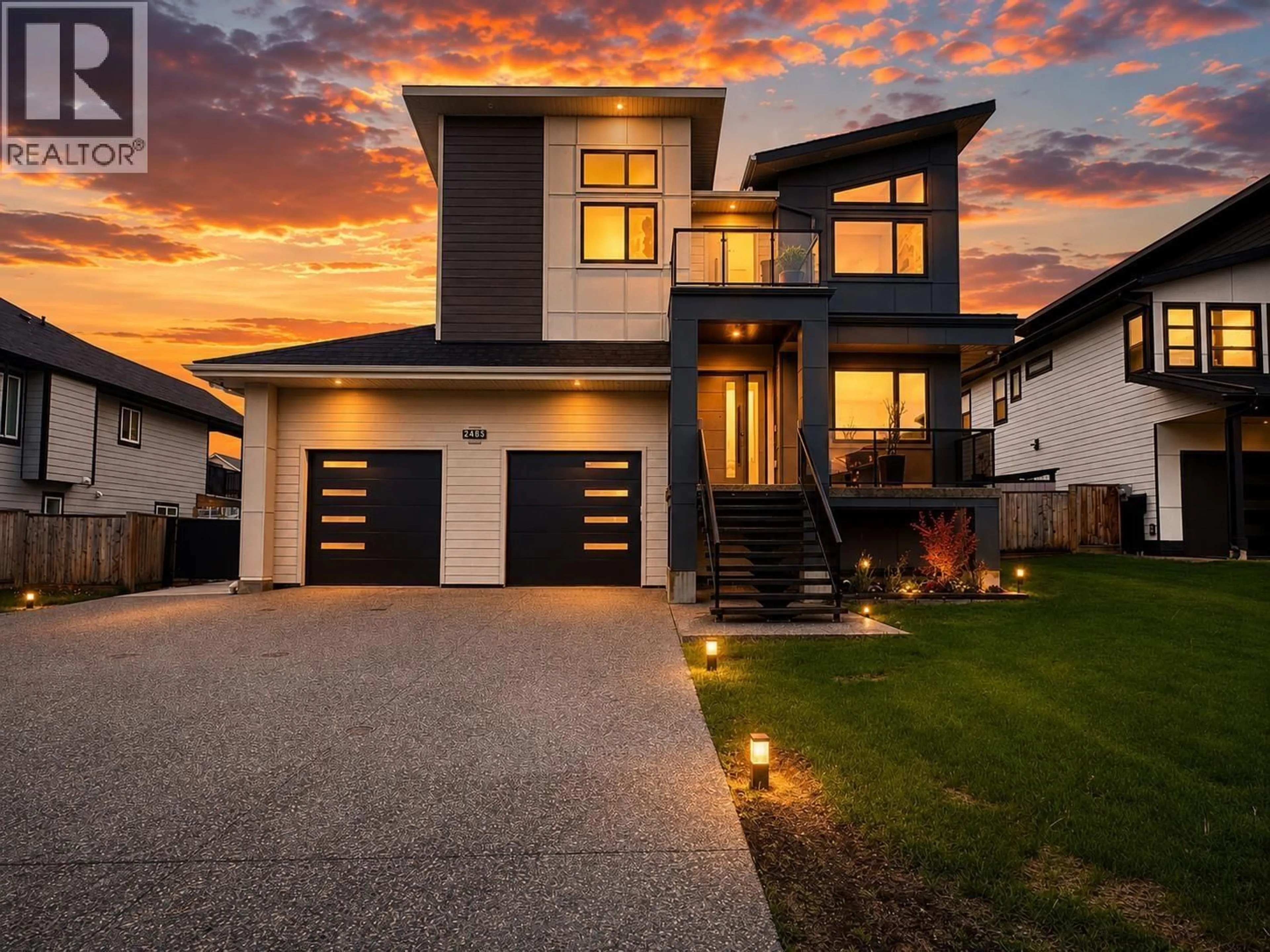 Home with brick exterior material, street for 2485 ROWE STREET, Prince George British Columbia V2N0B9