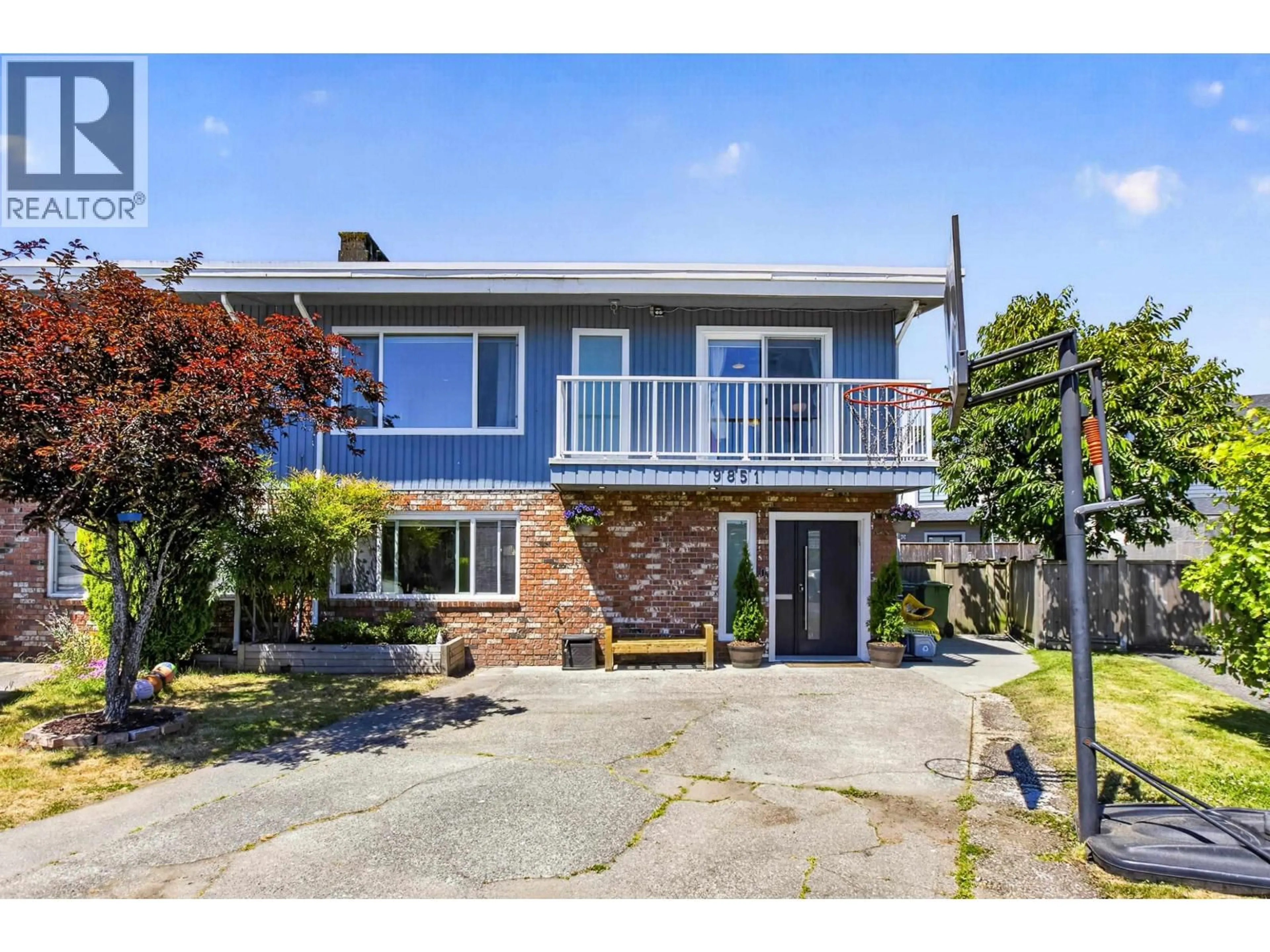 Home with brick exterior material, street for 9851 SWANSEA DRIVE, Richmond British Columbia V7A1N5