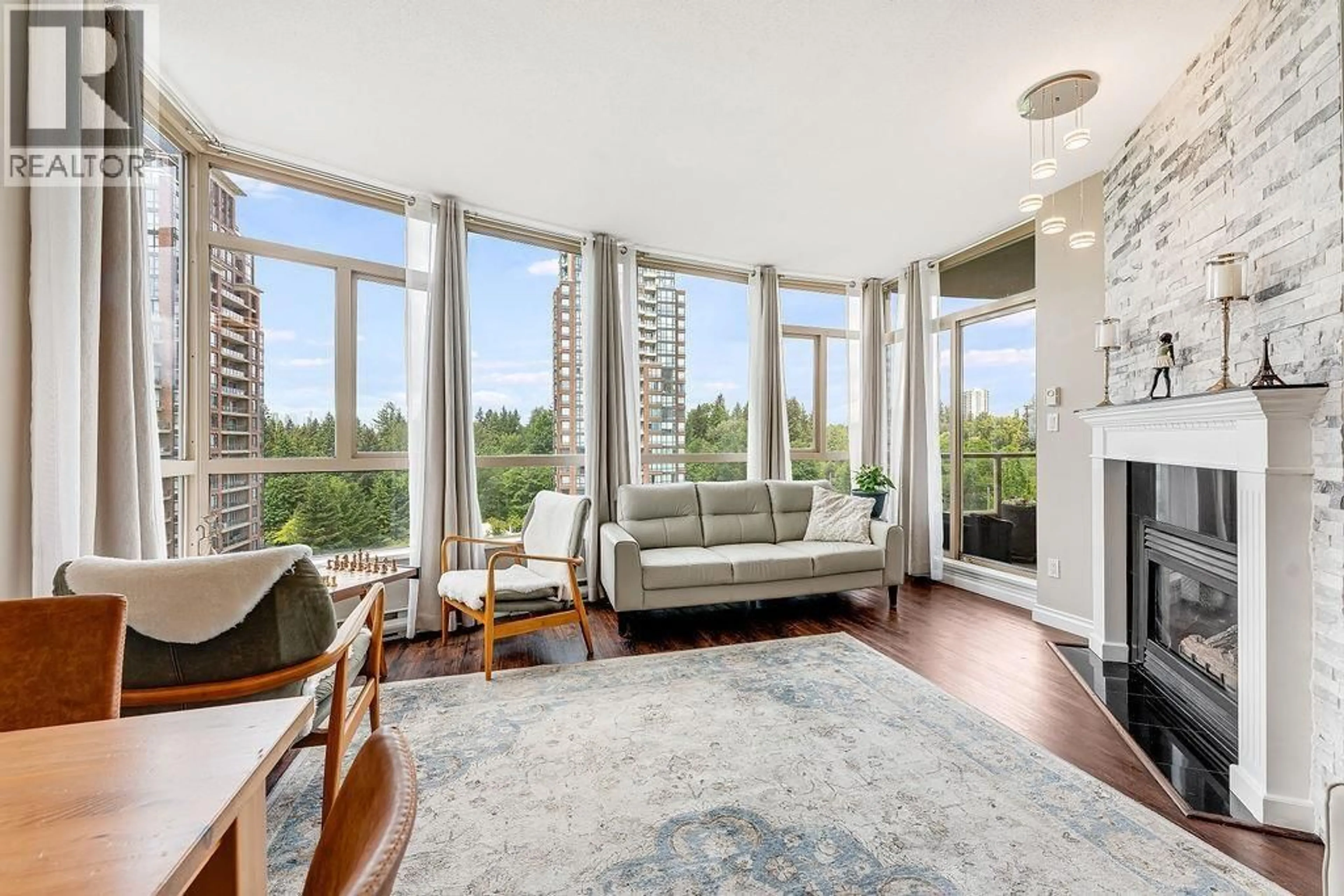 Living room with furniture, unknown for 902 - 6838 STATION HILL DRIVE, Burnaby British Columbia V3N5A4