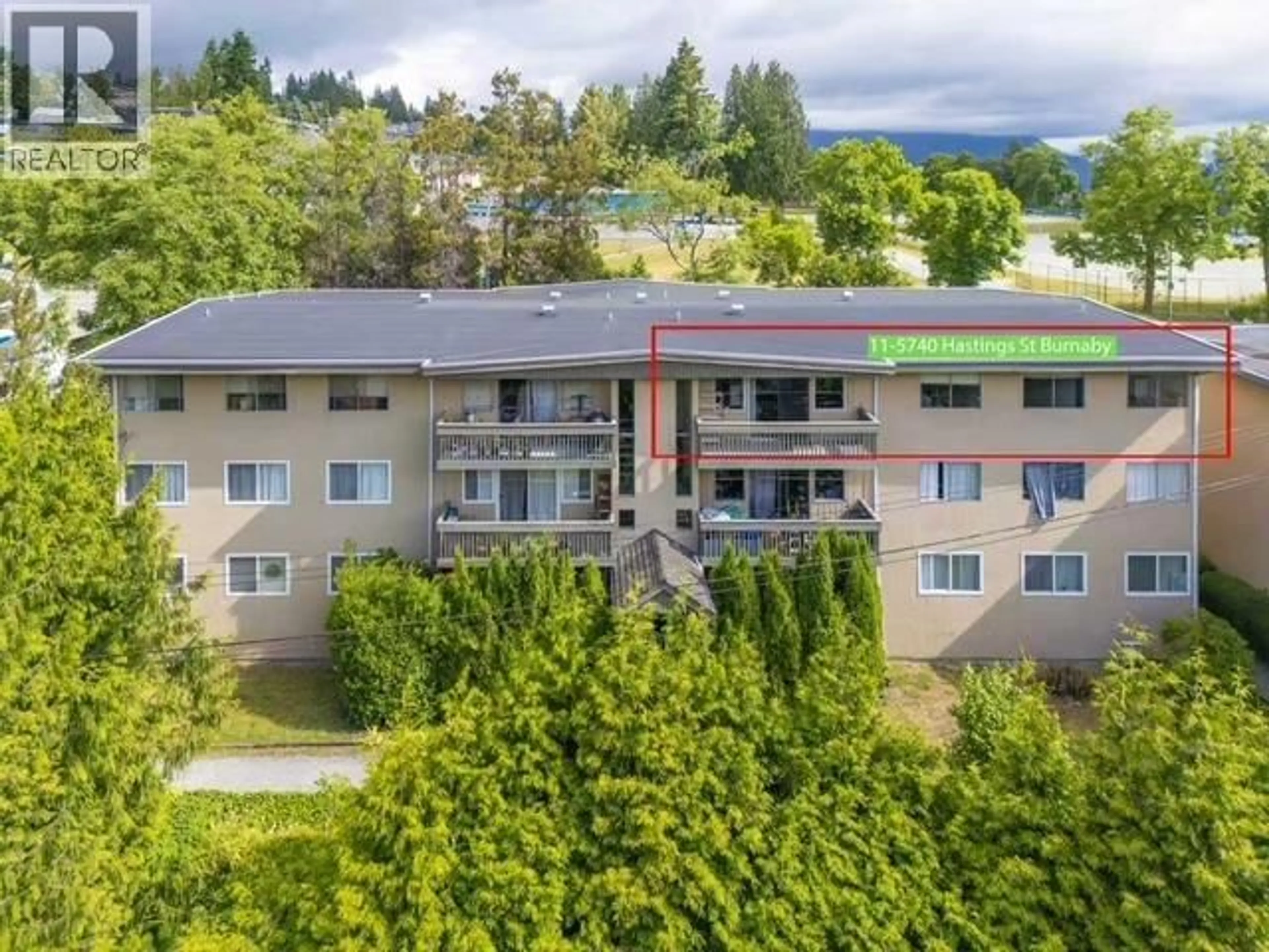 A pic from outside/outdoor area/front of a property/back of a property/a pic from drone, unknown for 11 - 5740 HASTINGS STREET, Burnaby British Columbia V5B1R6