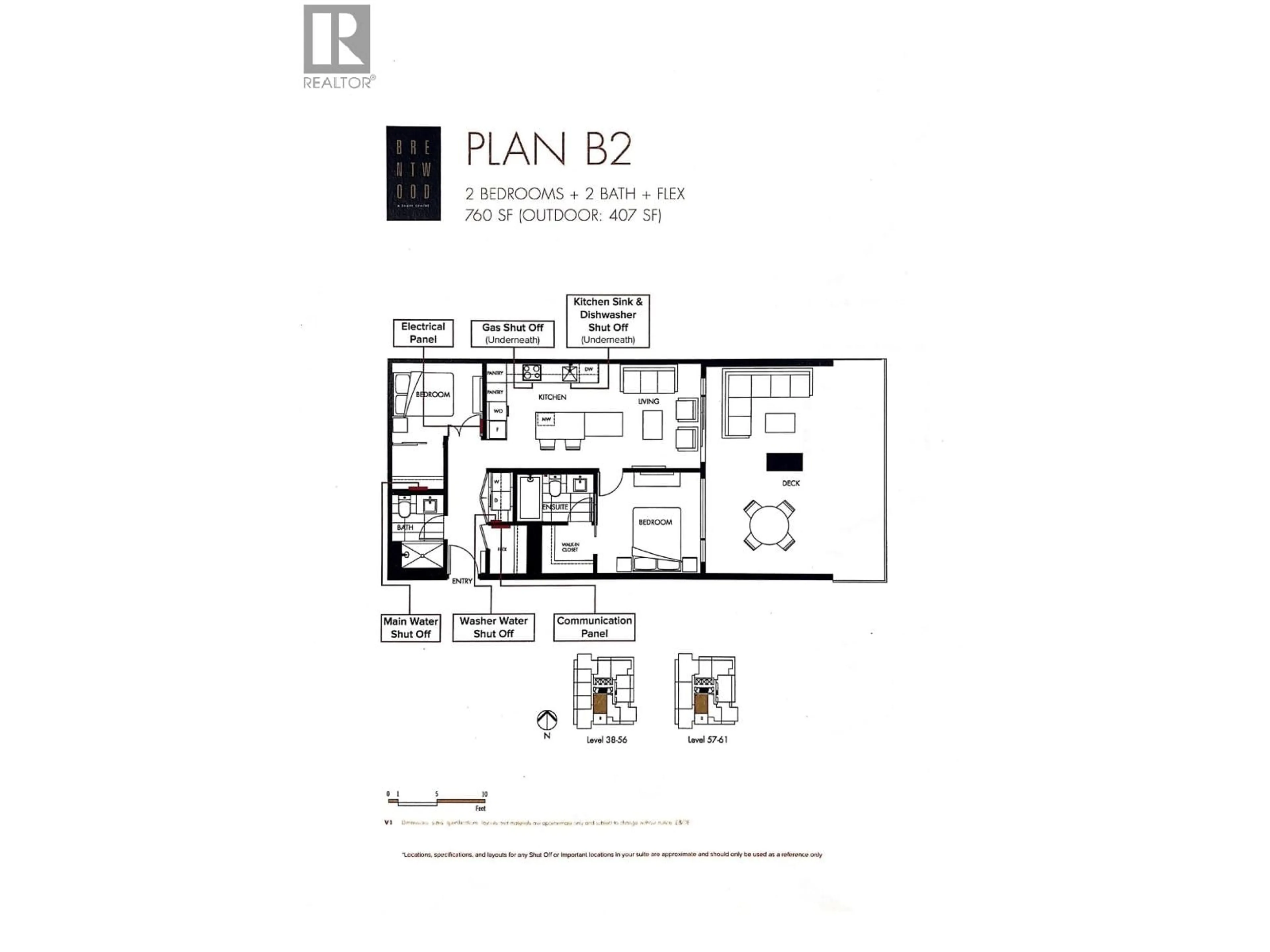 Floor plan for 4206 - 4510 HALIFAX WAY, Burnaby British Columbia V5C0K4
