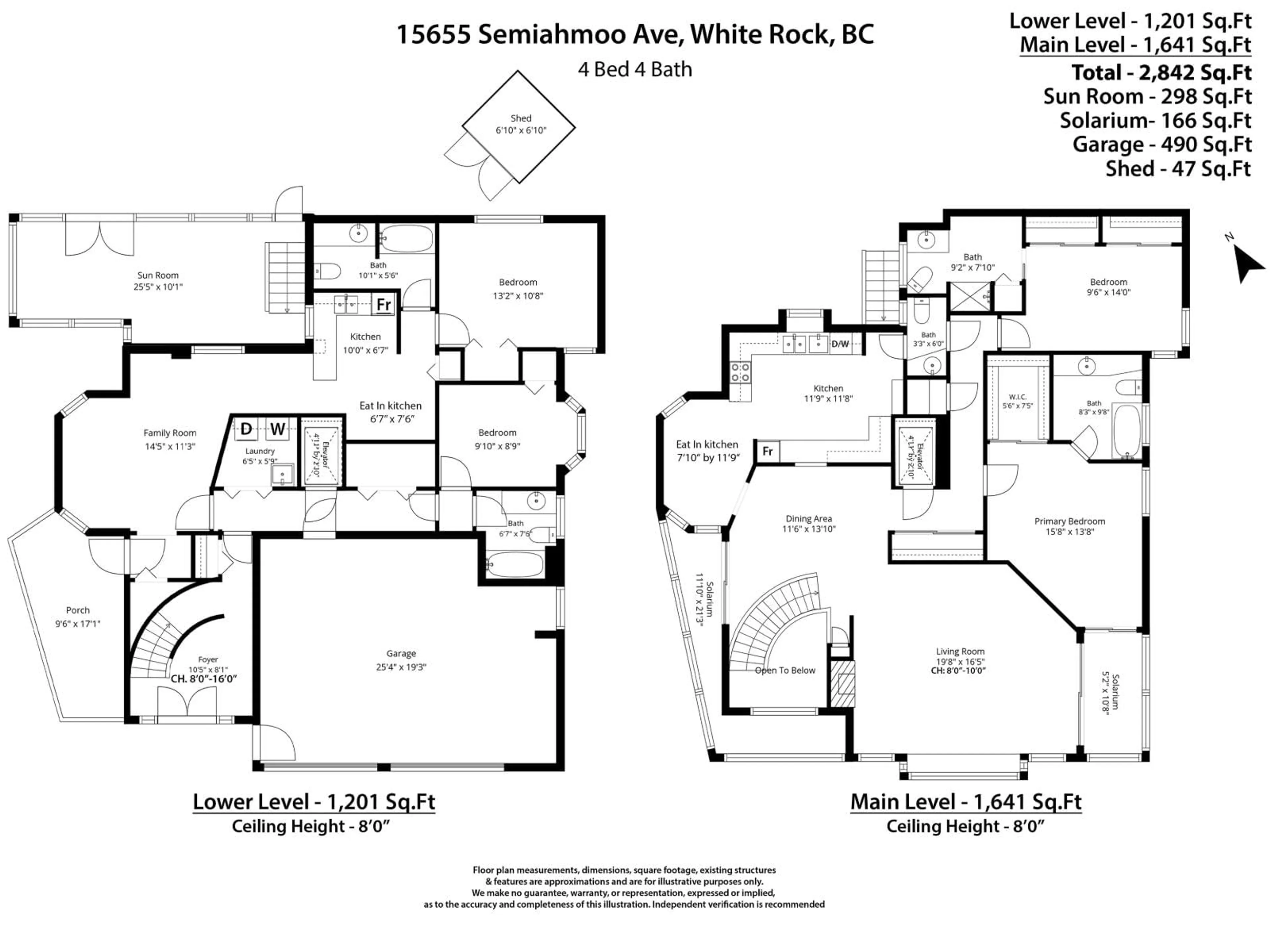 Floor plan for 15655 SEMIAHMOO AVENUE, White Rock British Columbia V4B1V4