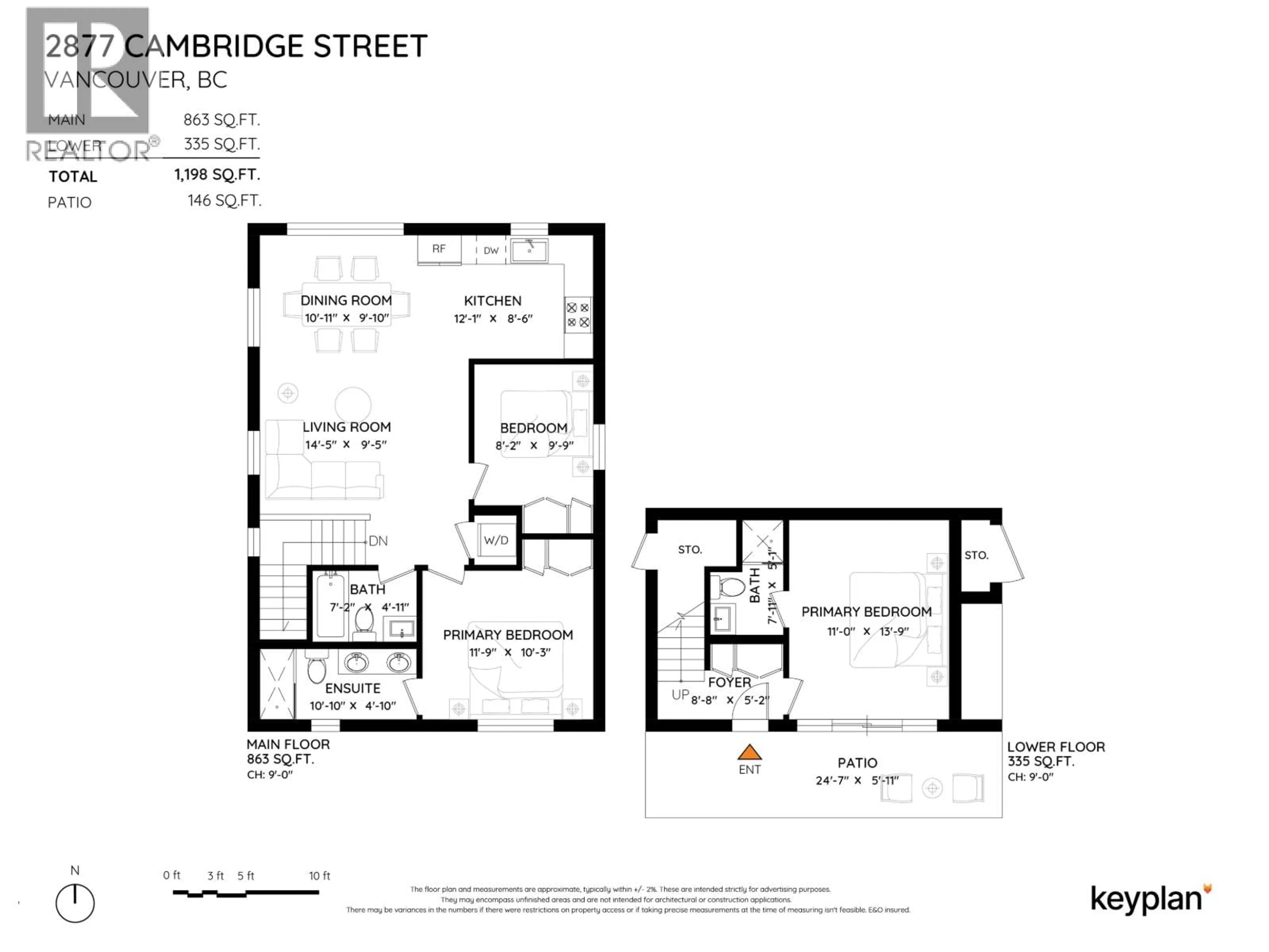 Floor plan for 2877 CAMBRIDGE STREET, Vancouver British Columbia V5J3Z1