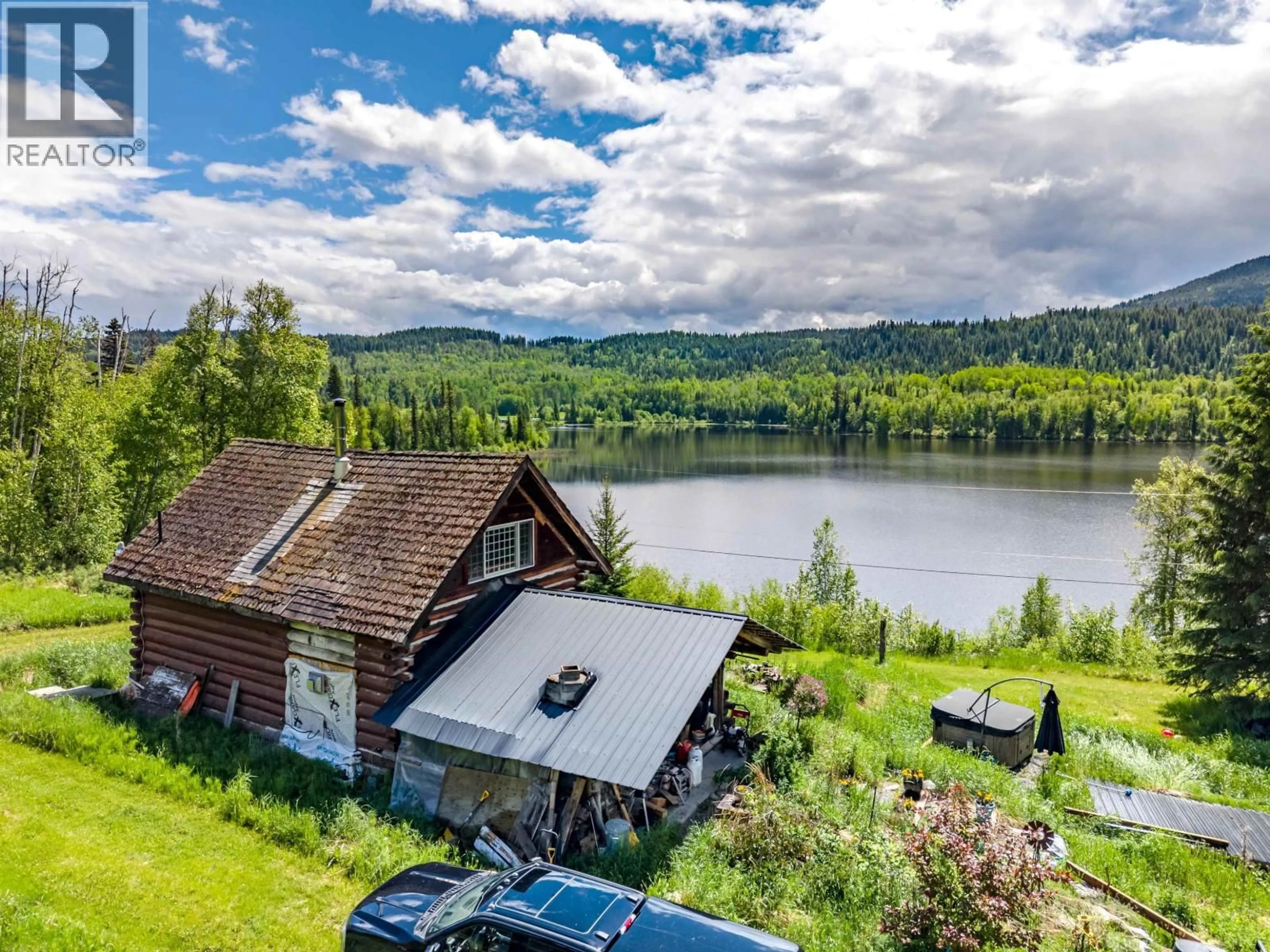 A pic from outside/outdoor area/front of a property/back of a property/a pic from drone, water/lake/river/ocean view for 2654 EAGLE CREEK ROAD, Canim Lake British Columbia V0K1L0