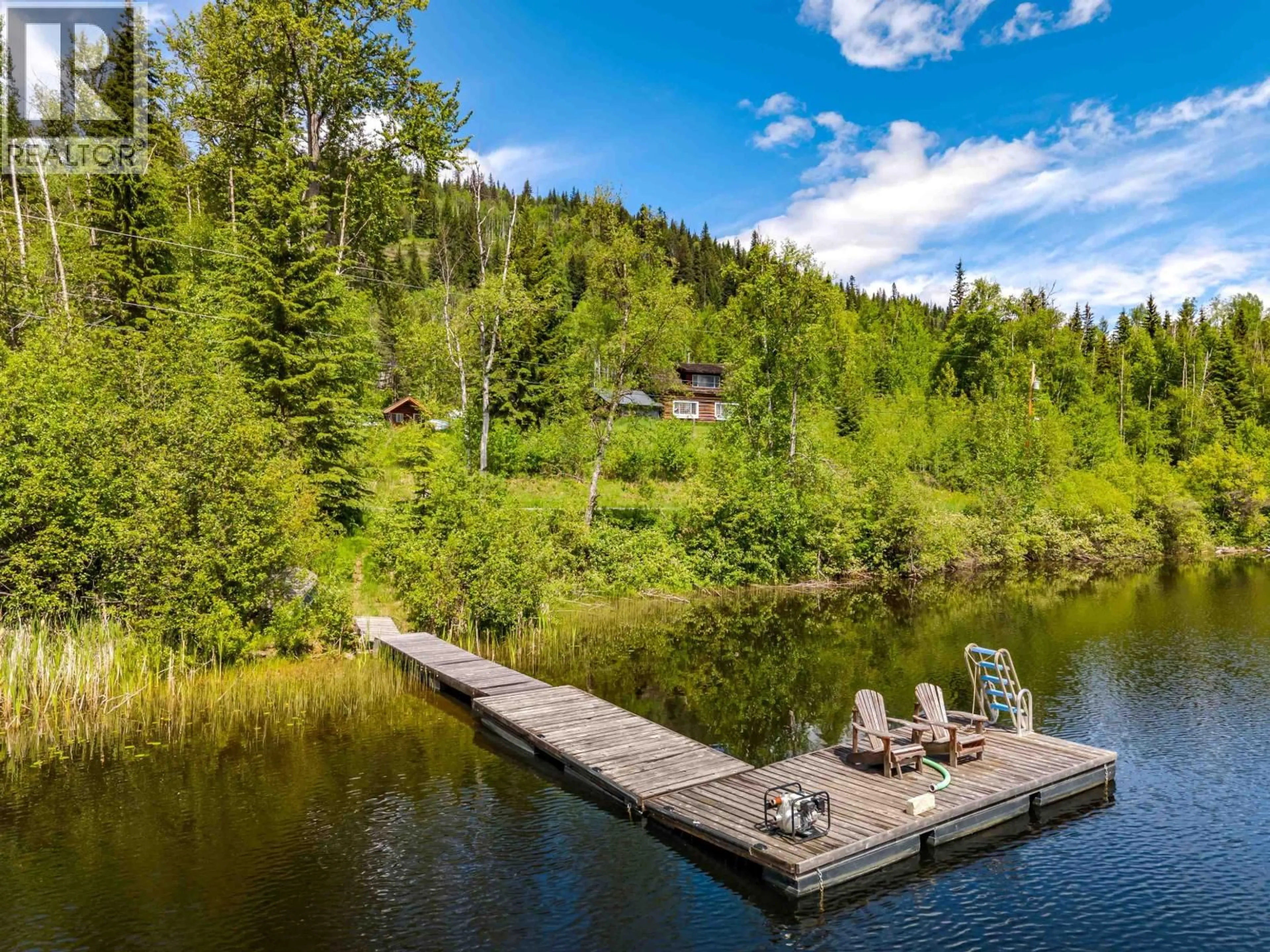 A pic from outside/outdoor area/front of a property/back of a property/a pic from drone, water/lake/river/ocean view for 2654 EAGLE CREEK ROAD, Canim Lake British Columbia V0K1L0