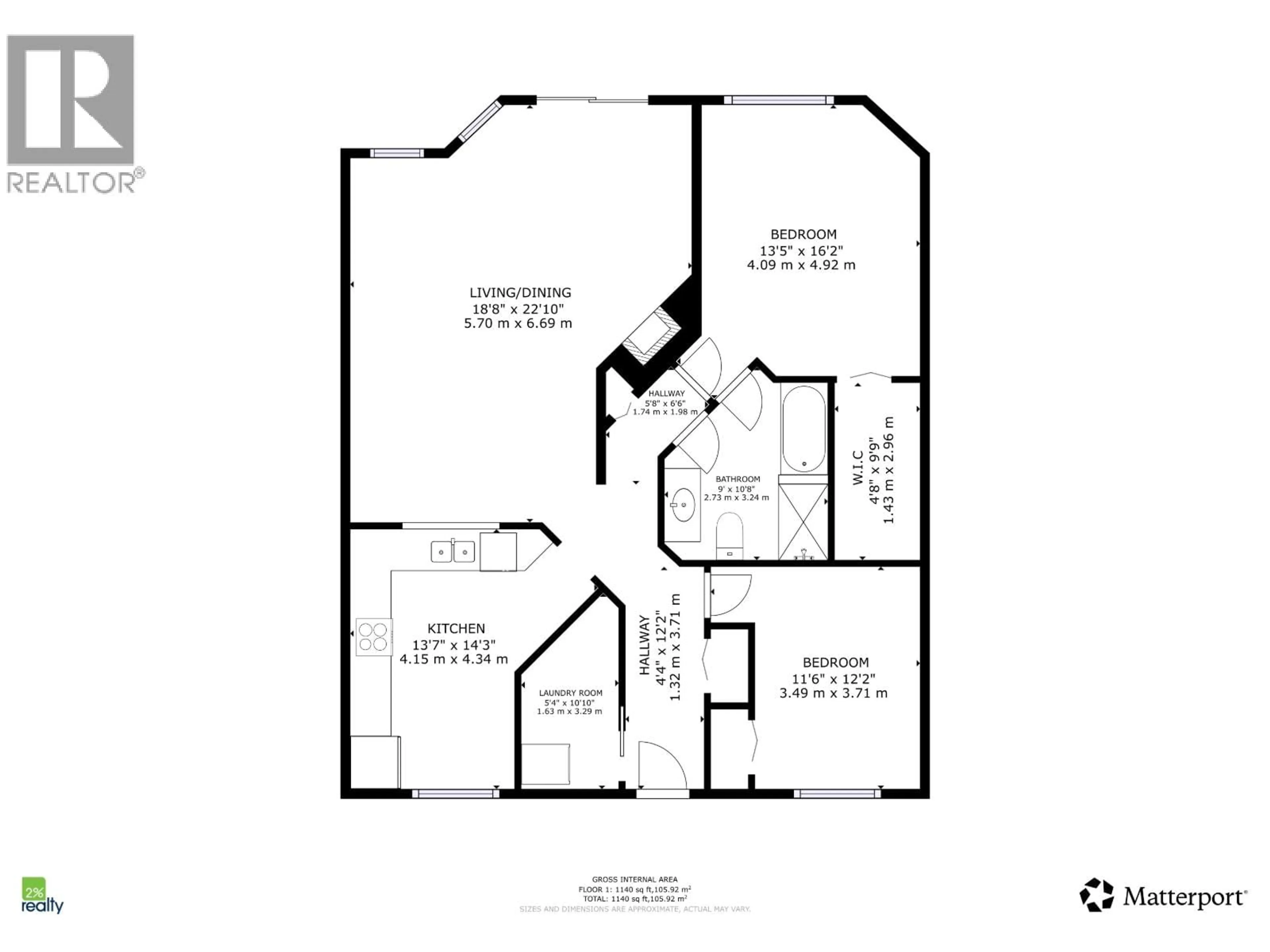 Floor plan for 204 - 5656 HALLEY AVENUE, Burnaby British Columbia V5H2P8