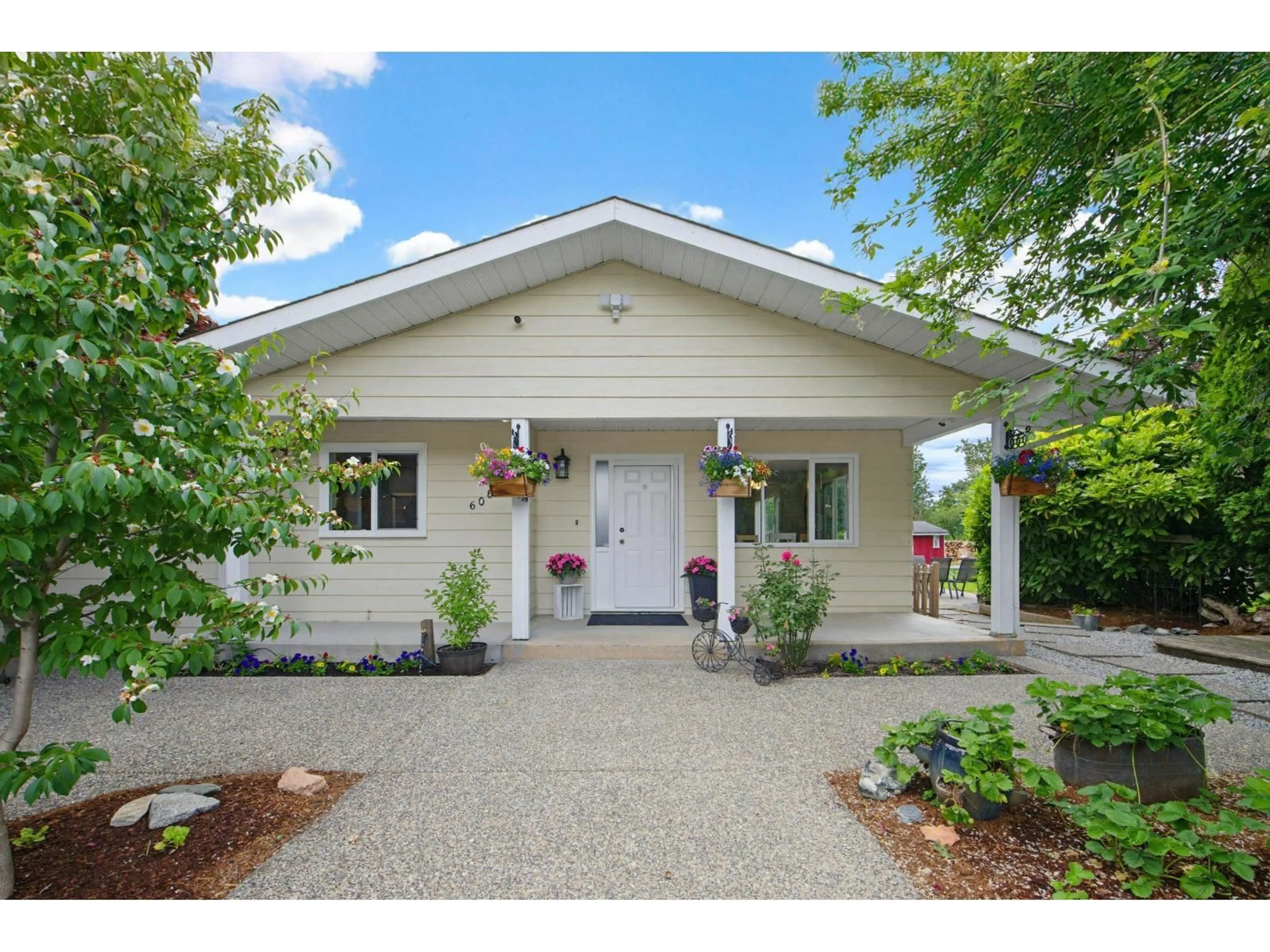 Home with vinyl exterior material, street for 6085 BRADNER ROAD, Abbotsford British Columbia V4X2C7