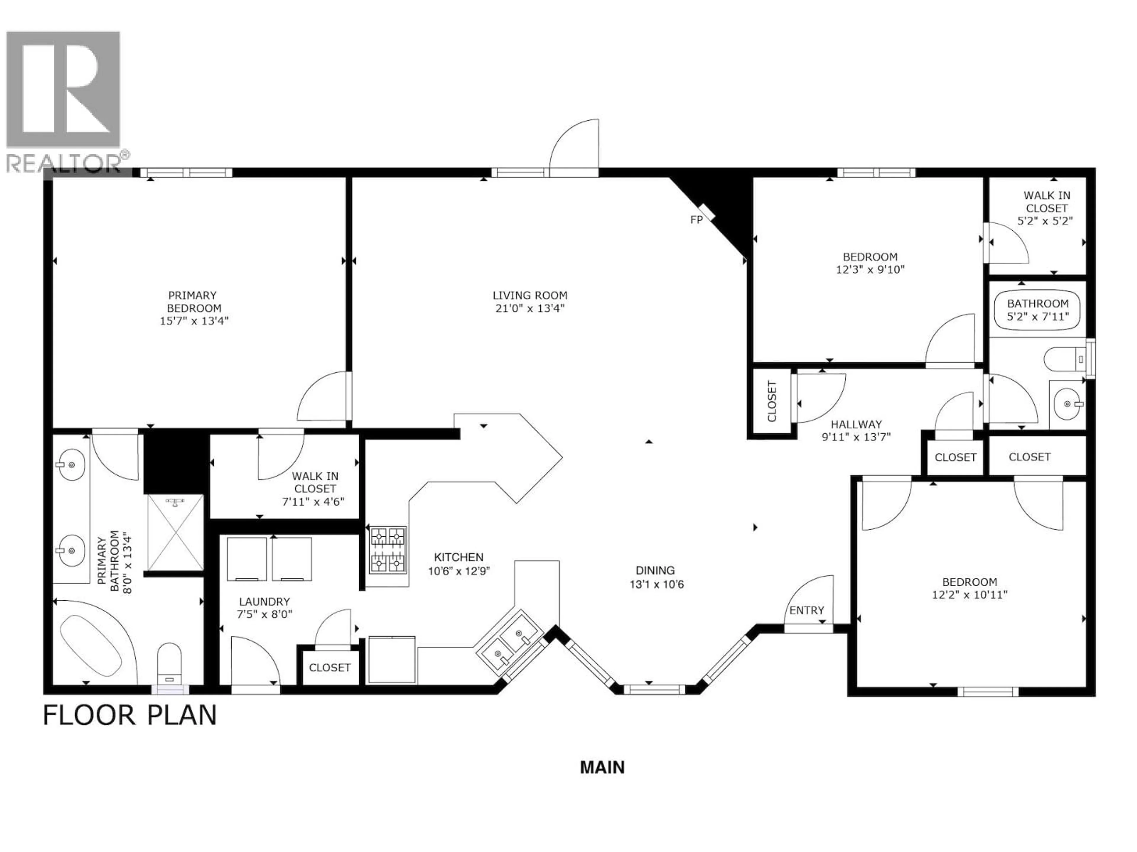 Floor plan for 12222 JUNIPER AVENUE, Fort St. John British Columbia V1J8E5
