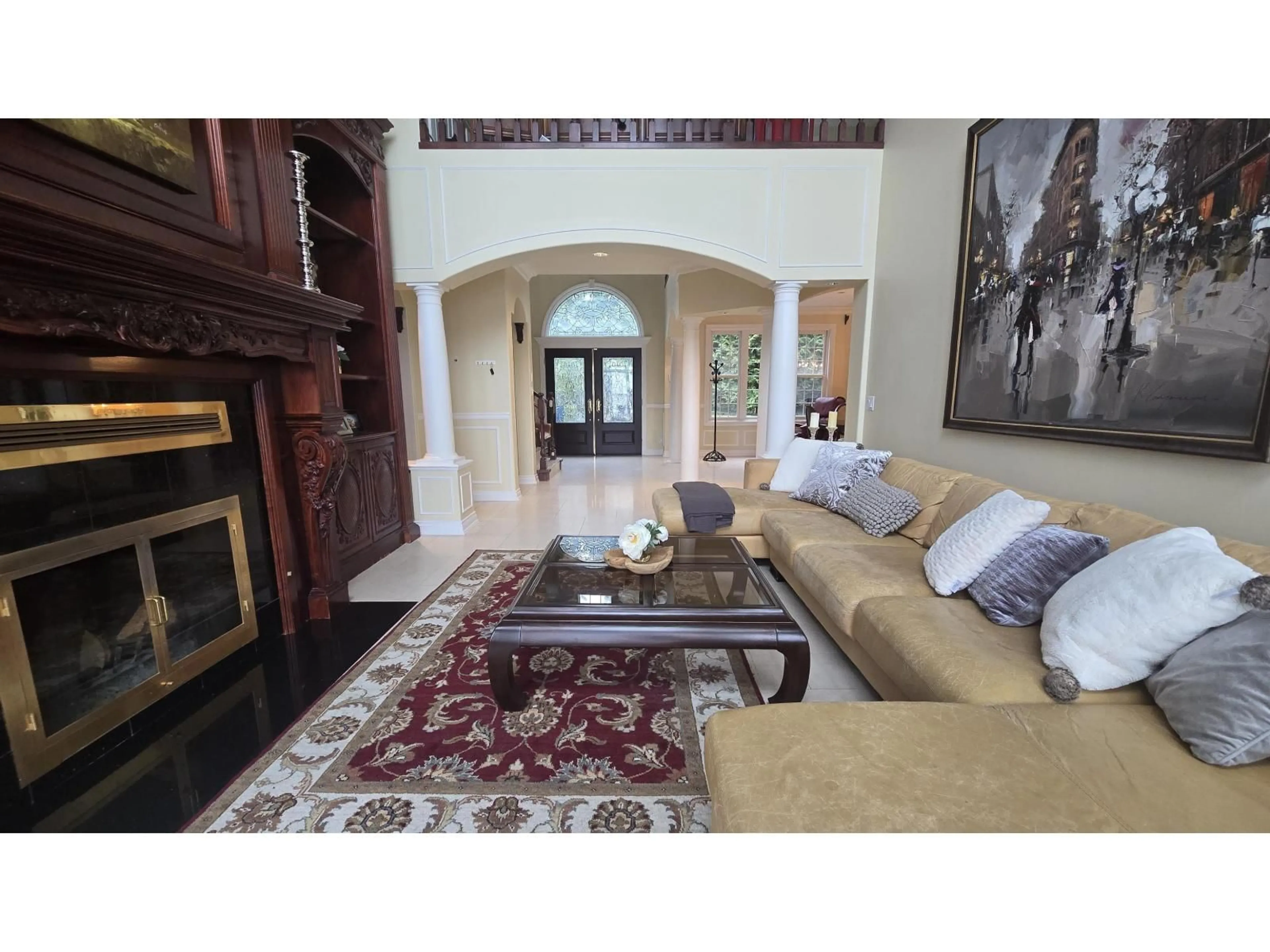 Living room with furniture, ceramic/tile floor for 8504 HUCKLEBERRY PLACE, Chilliwack British Columbia V2R4A3