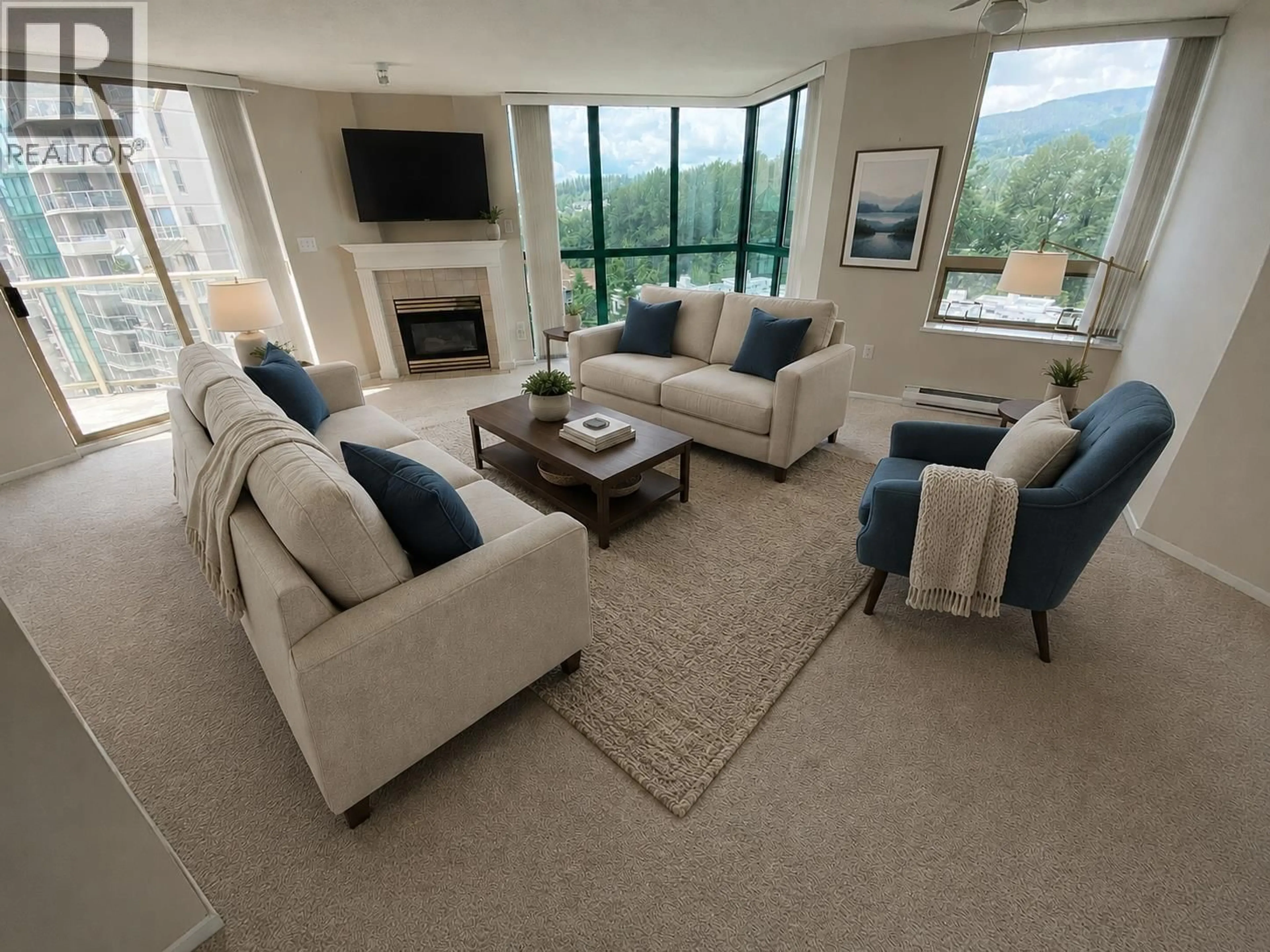 Living room with furniture, unknown for 1106 - 1196 PIPELINE ROAD, Coquitlam British Columbia V3B7Z6