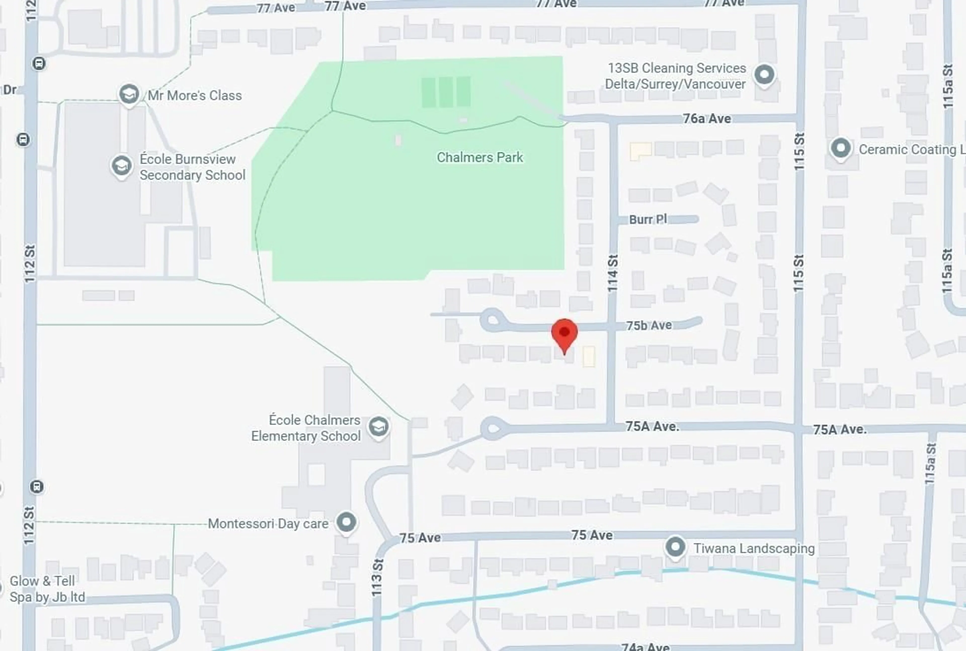 Picture of a map for 11410 75B AVENUE, Delta British Columbia V4C1K3