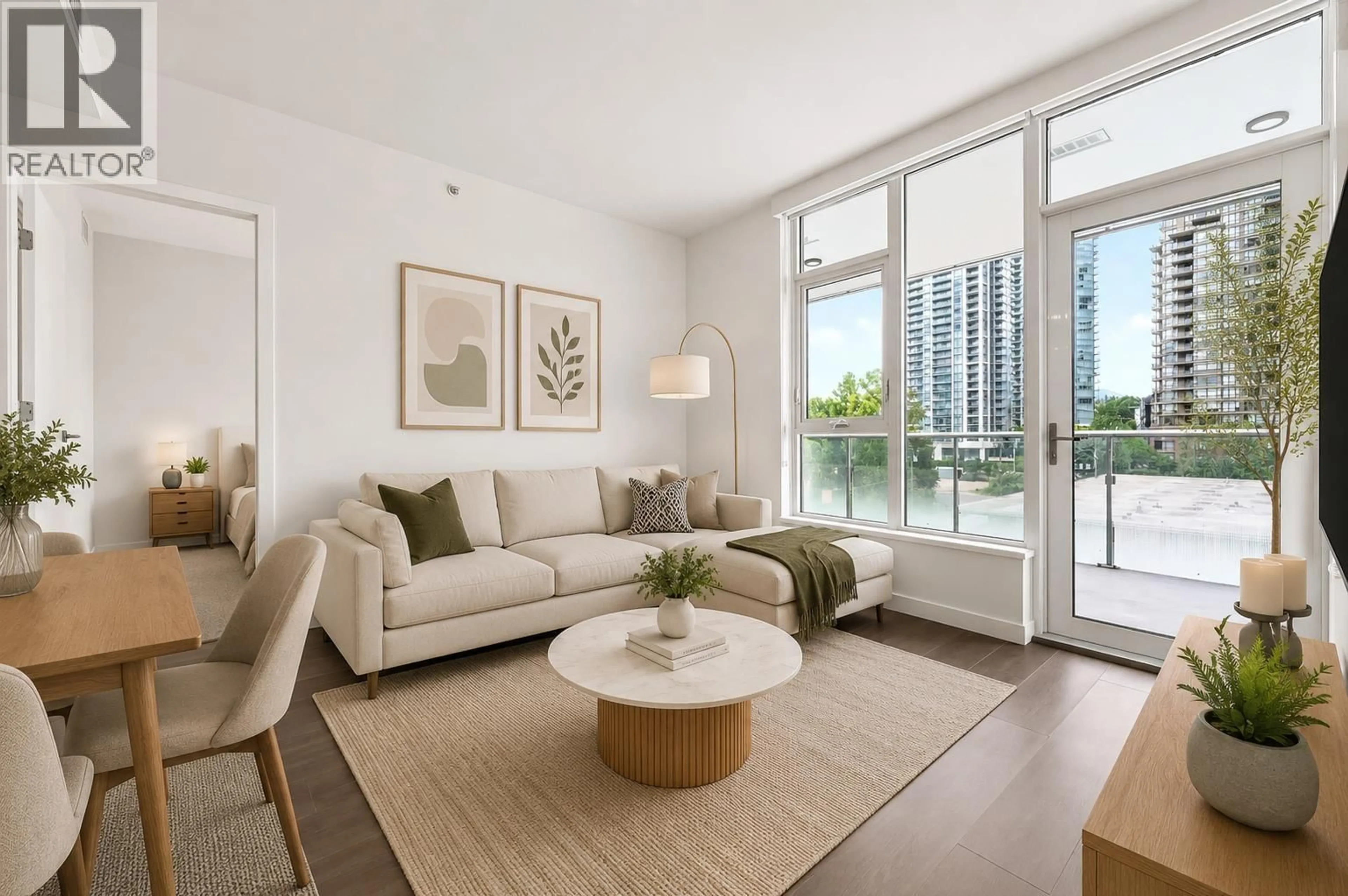 Living room with furniture, unknown for 606 - 4168 LOUGHEED HIGHWAY, Burnaby British Columbia V5C0N9