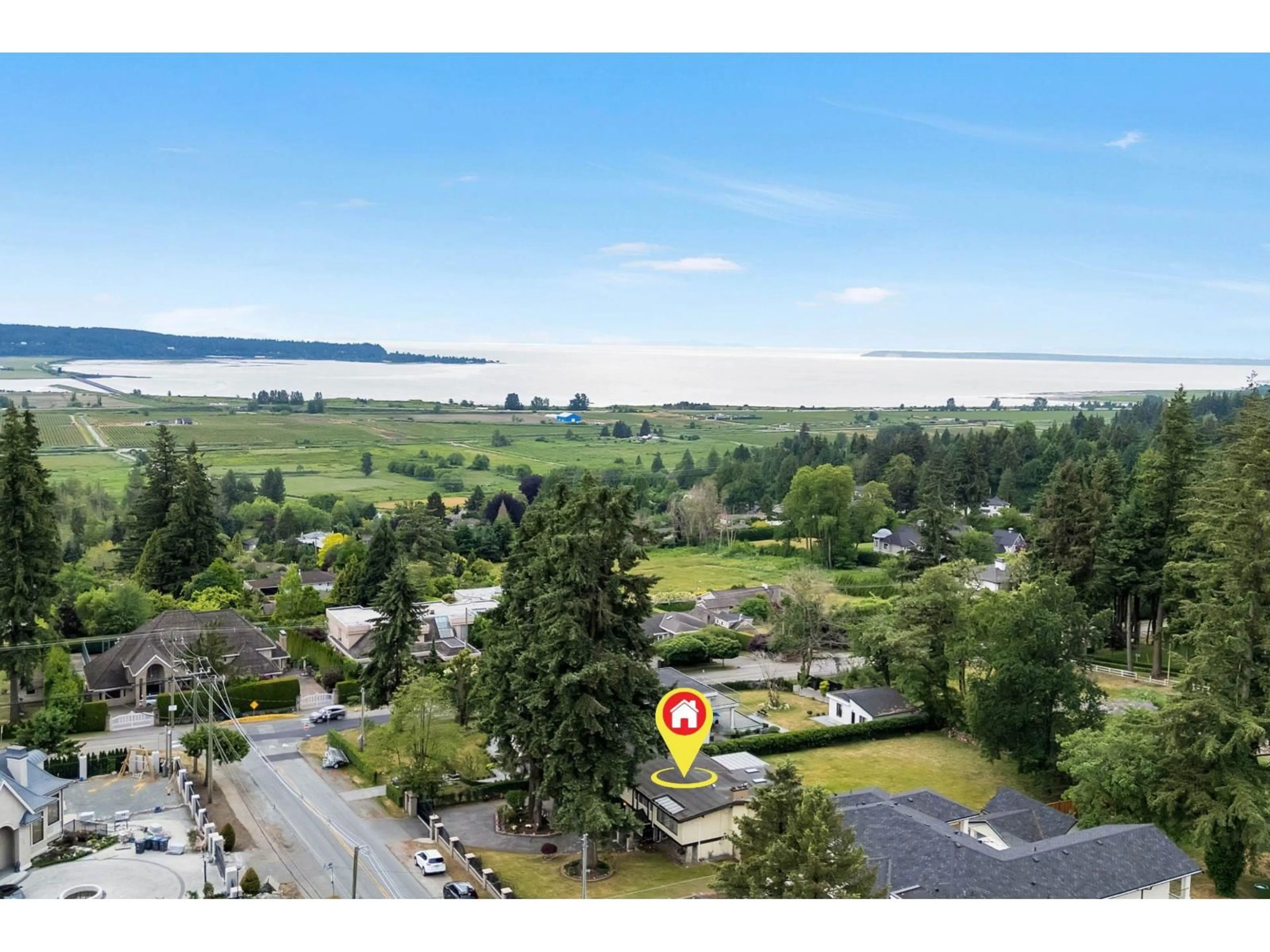 A pic from outside/outdoor area/front of a property/back of a property/a pic from drone, water/lake/river/ocean view for 5625 132 STREET, Surrey British Columbia V3X1N8
