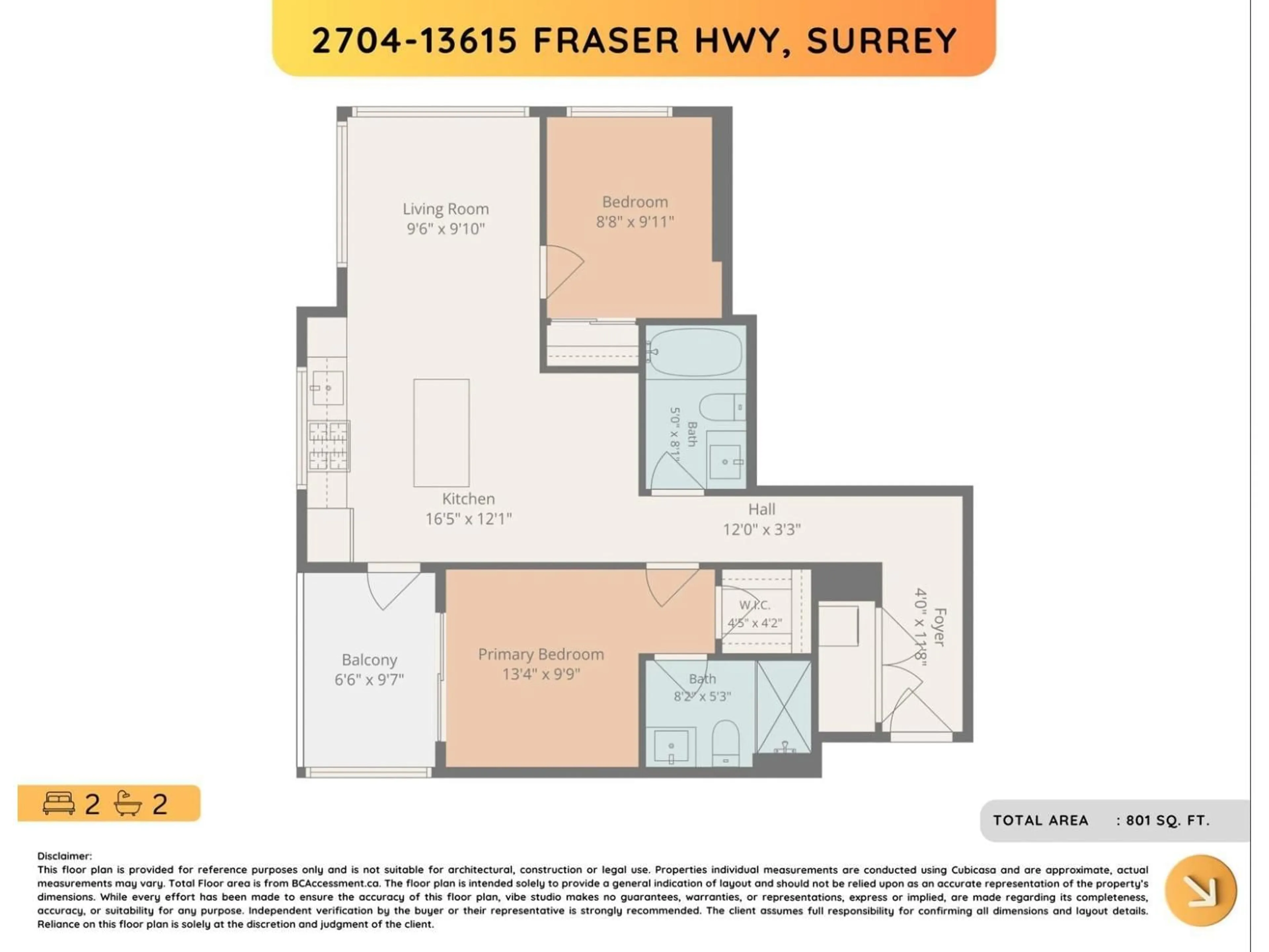 Floor plan for 2704 - 13615 FRASER HIGHWAY, Surrey British Columbia V3T0P7