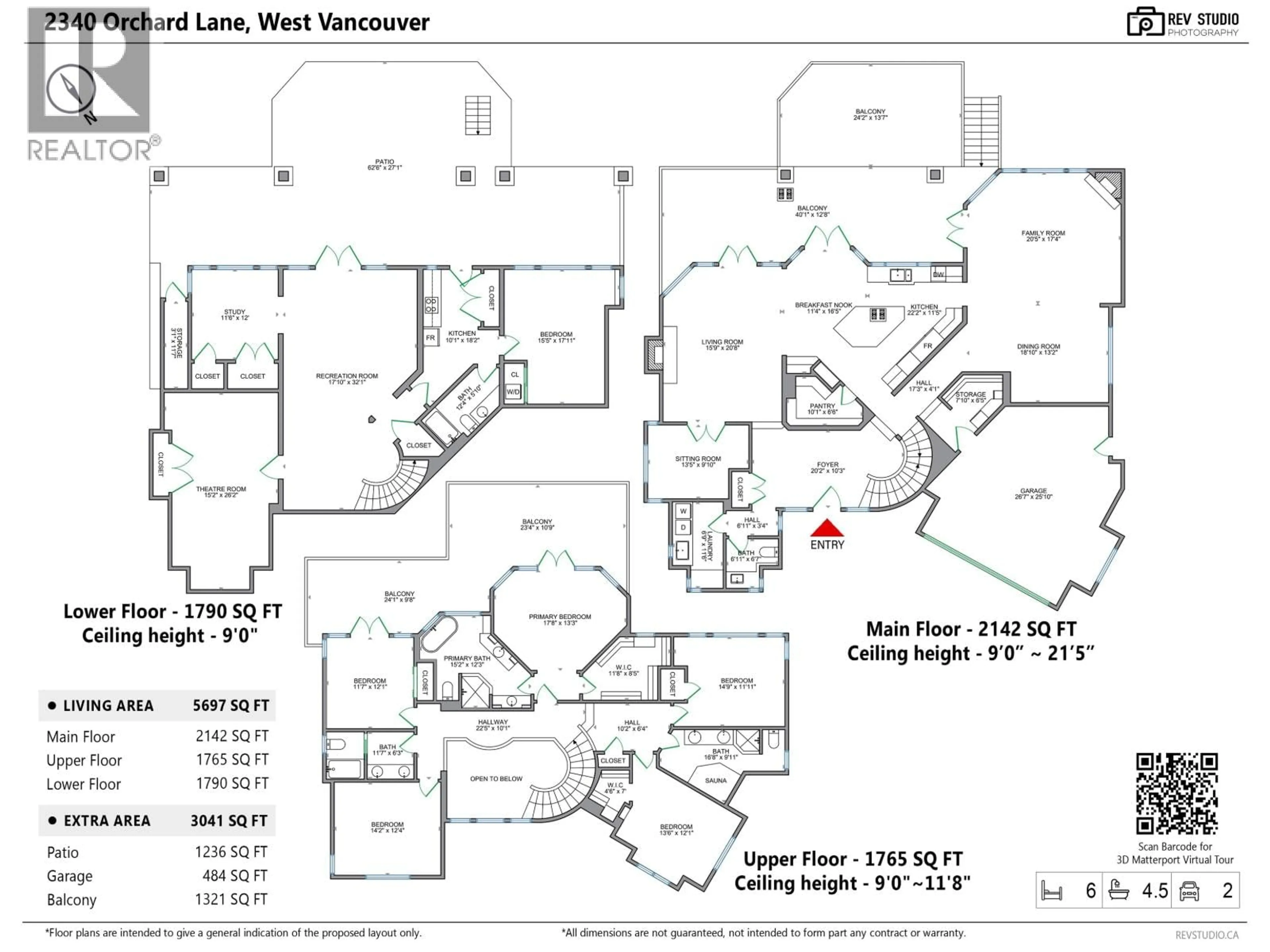 Floor plan for 2340 ORCHARD LANE, West Vancouver British Columbia V7V4X6