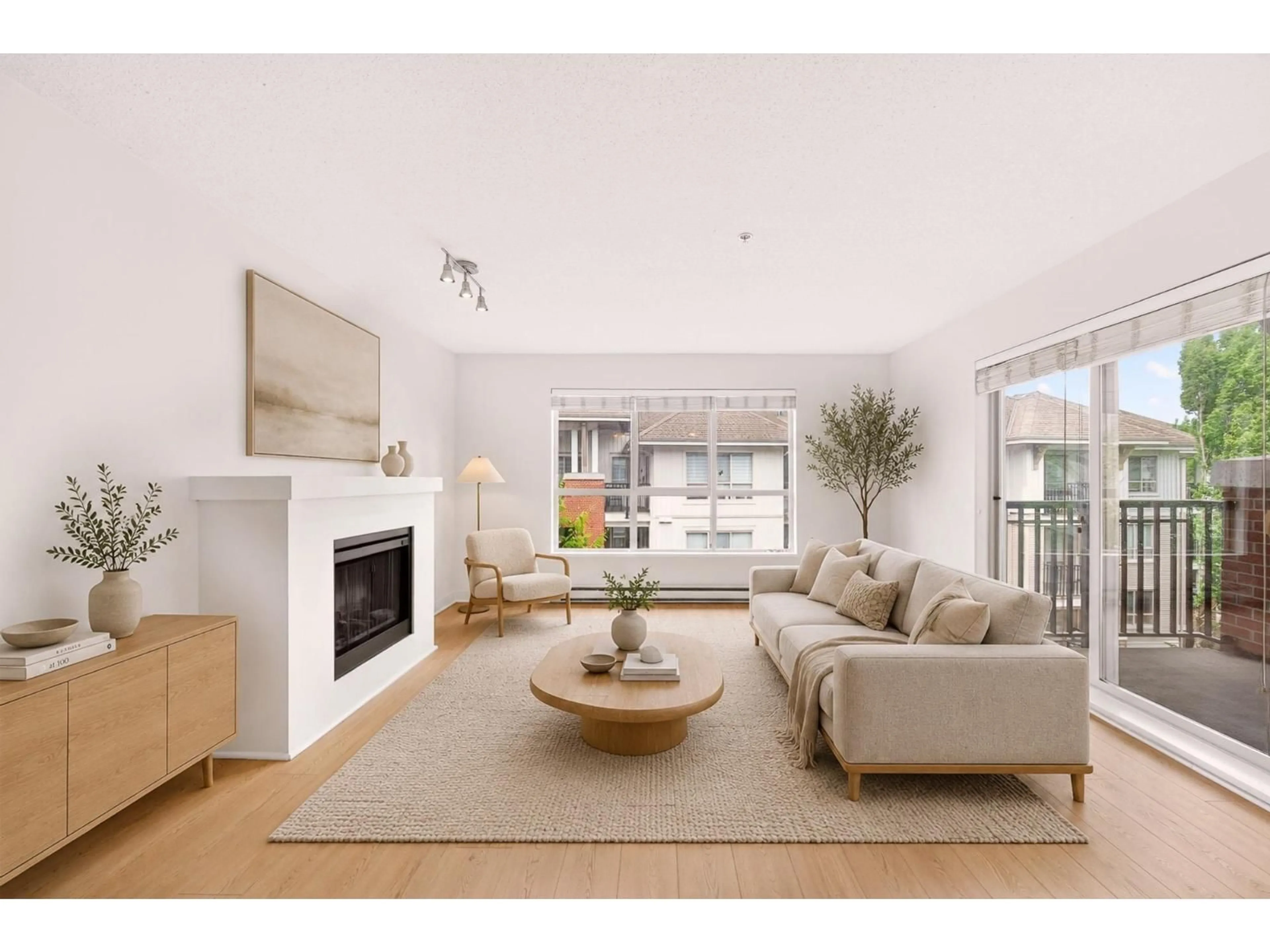 Living room with furniture, wood/laminate floor for A420 - 8929 202 STREET, Langley British Columbia V1M0B4
