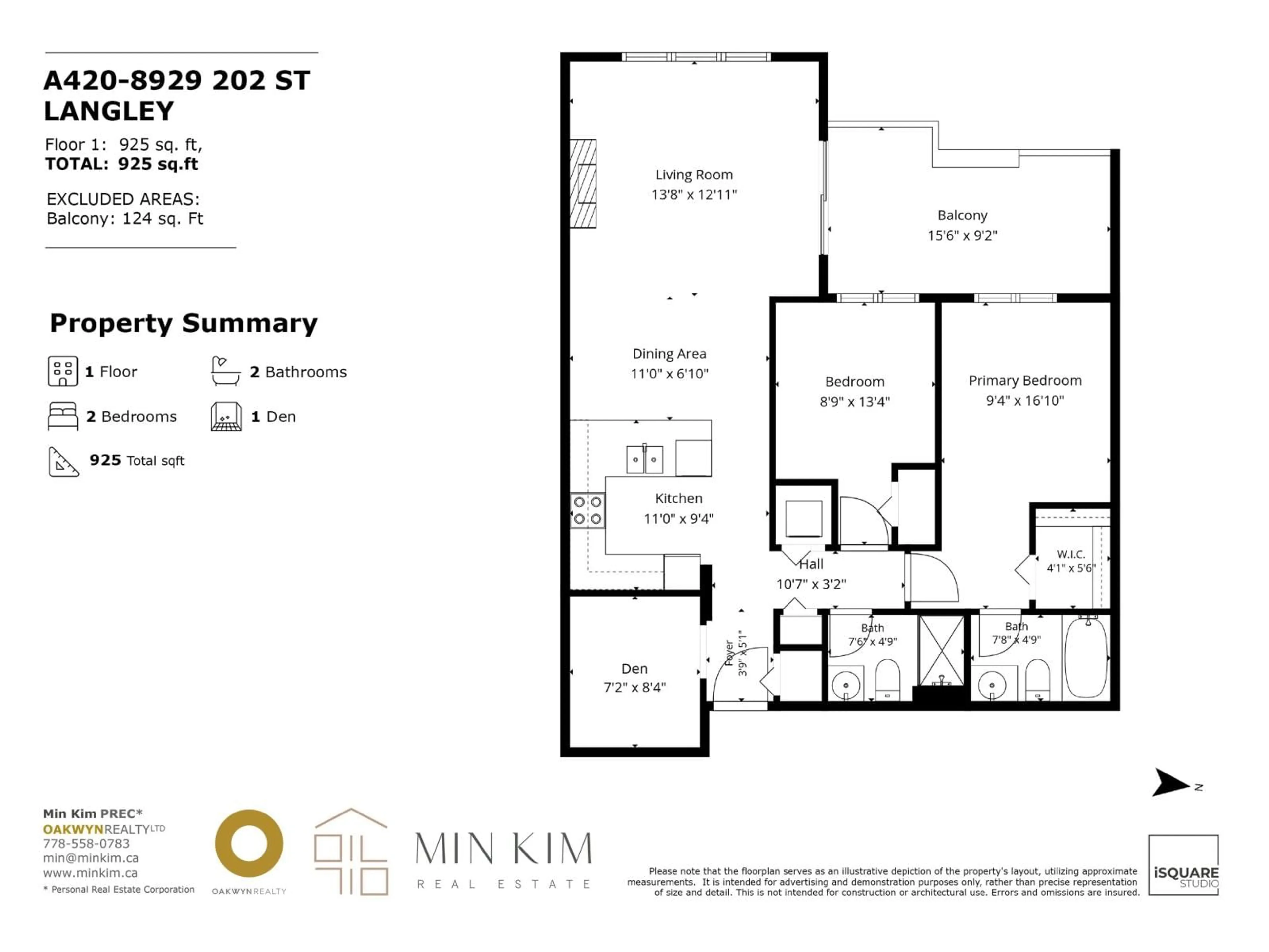 Floor plan for A420 - 8929 202 STREET, Langley British Columbia V1M0B4