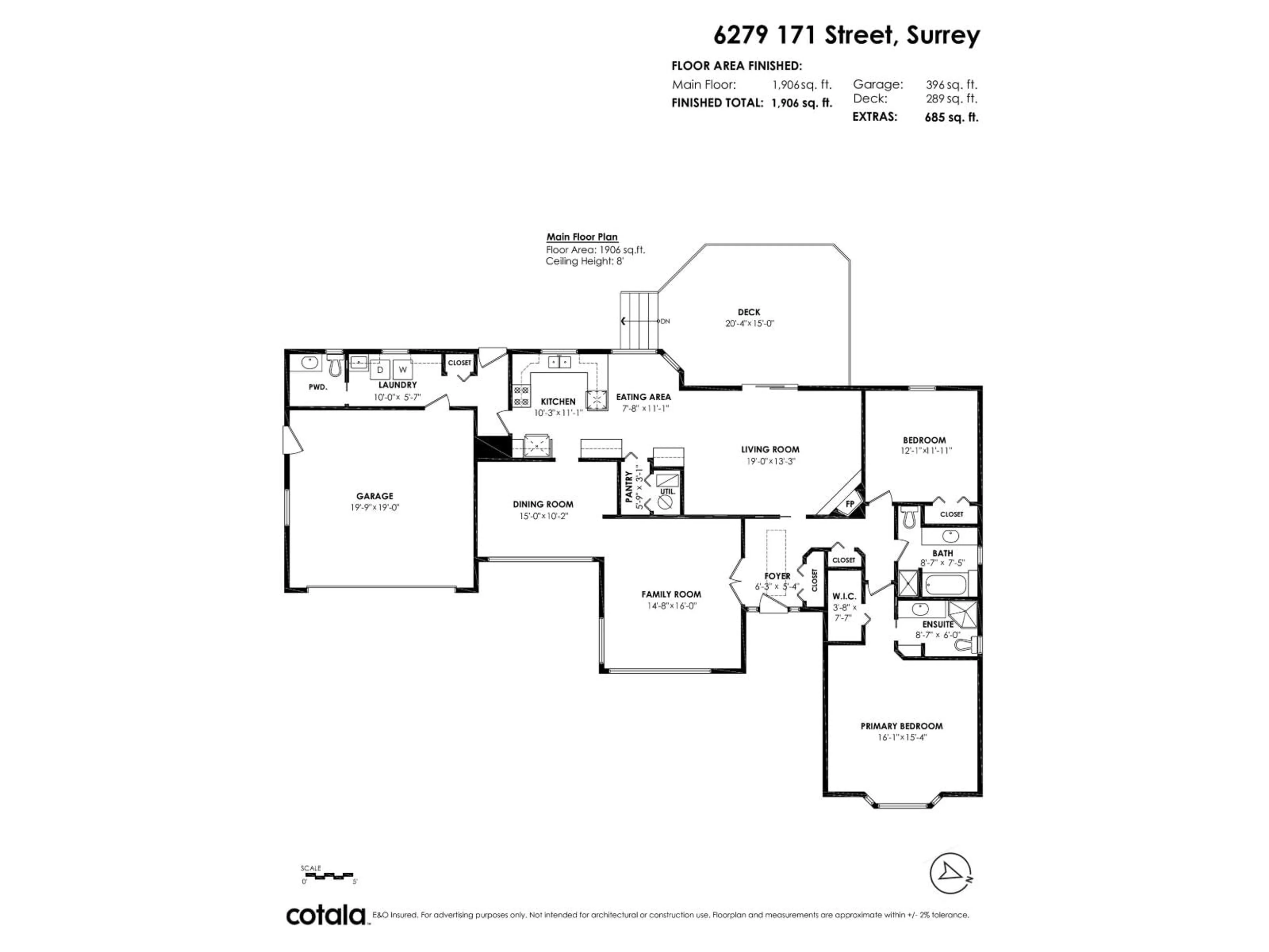 Floor plan for 6279 171 STREET, Surrey British Columbia V3S7K4