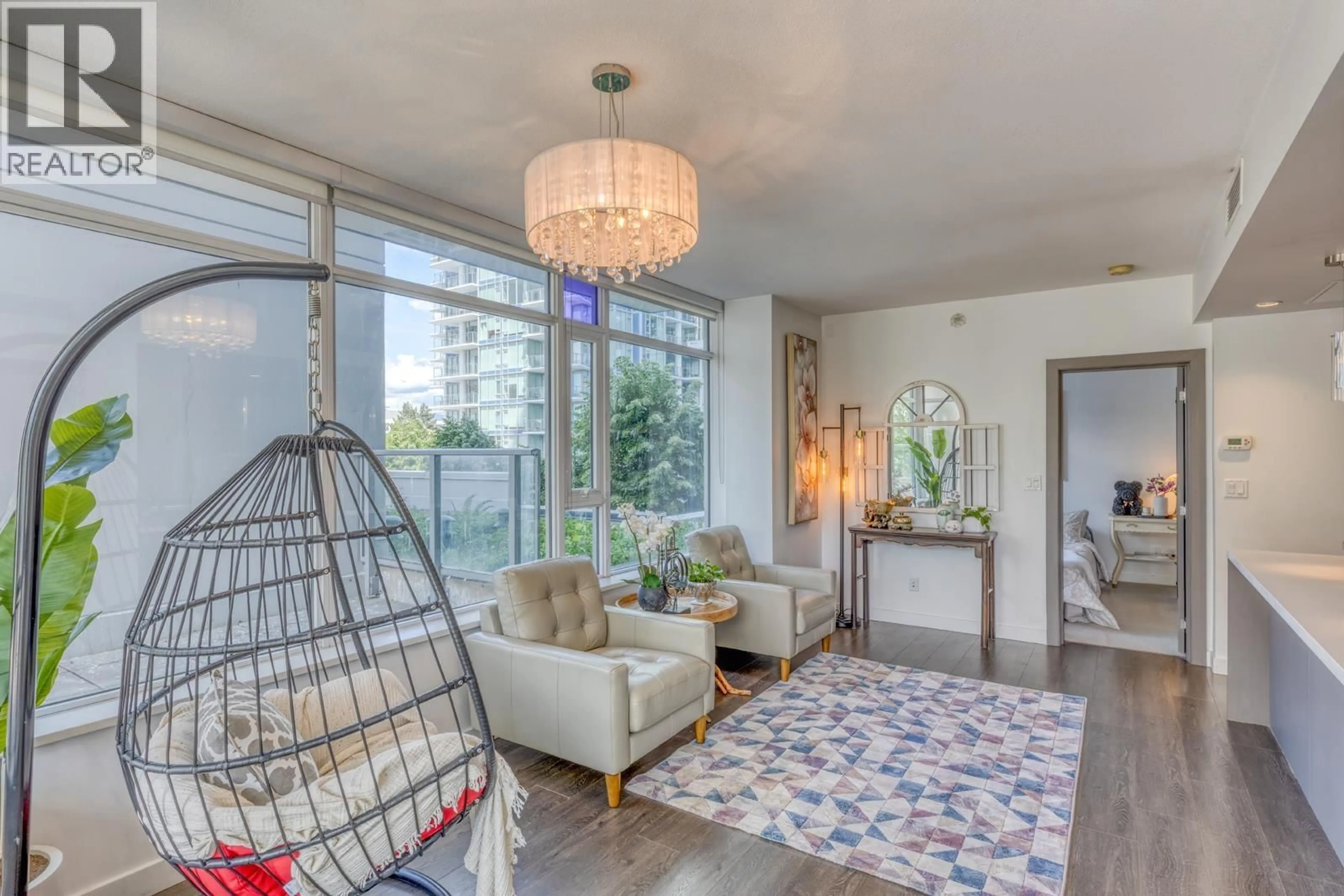 Living room with furniture, unknown for 308 - 6538 NELSON AVENUE, Burnaby British Columbia V5H0G5