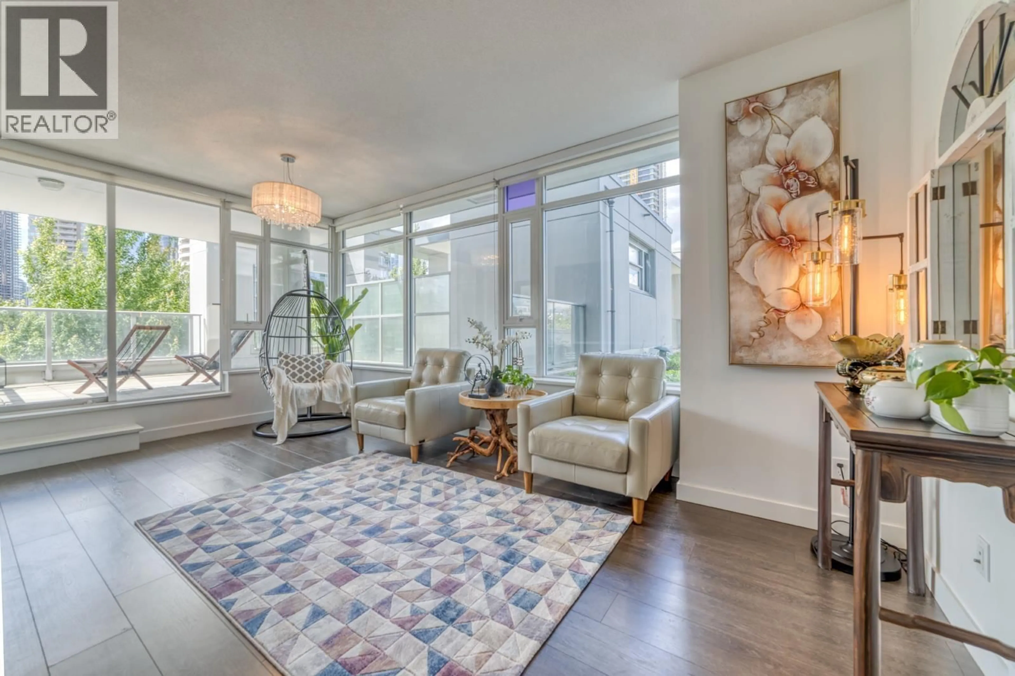 Living room with furniture, unknown for 308 - 6538 NELSON AVENUE, Burnaby British Columbia V5H0G5