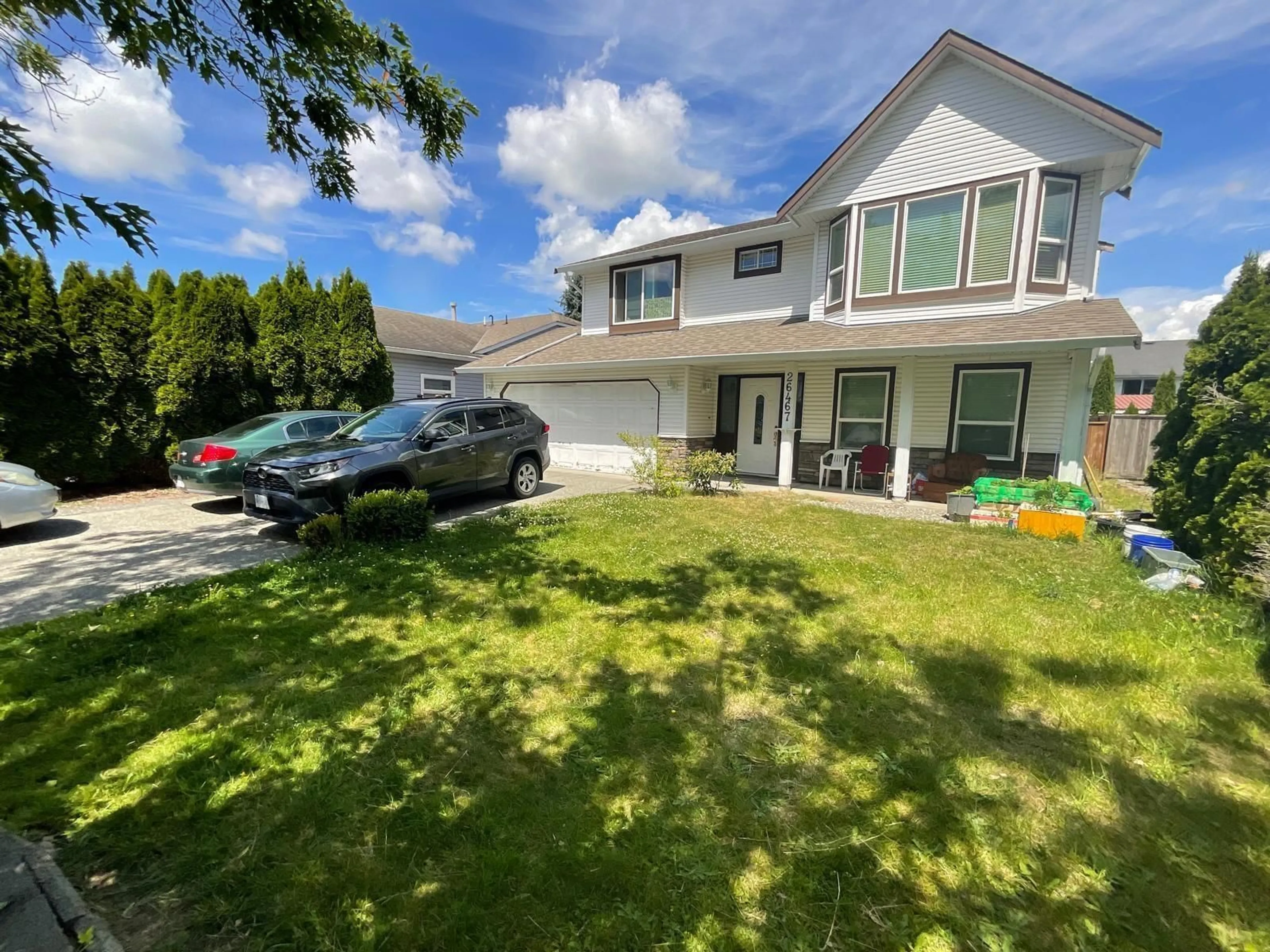 A pic from outside/outdoor area/front of a property/back of a property/a pic from drone, street for 26467 32A AVENUE, Langley British Columbia V4W3E9