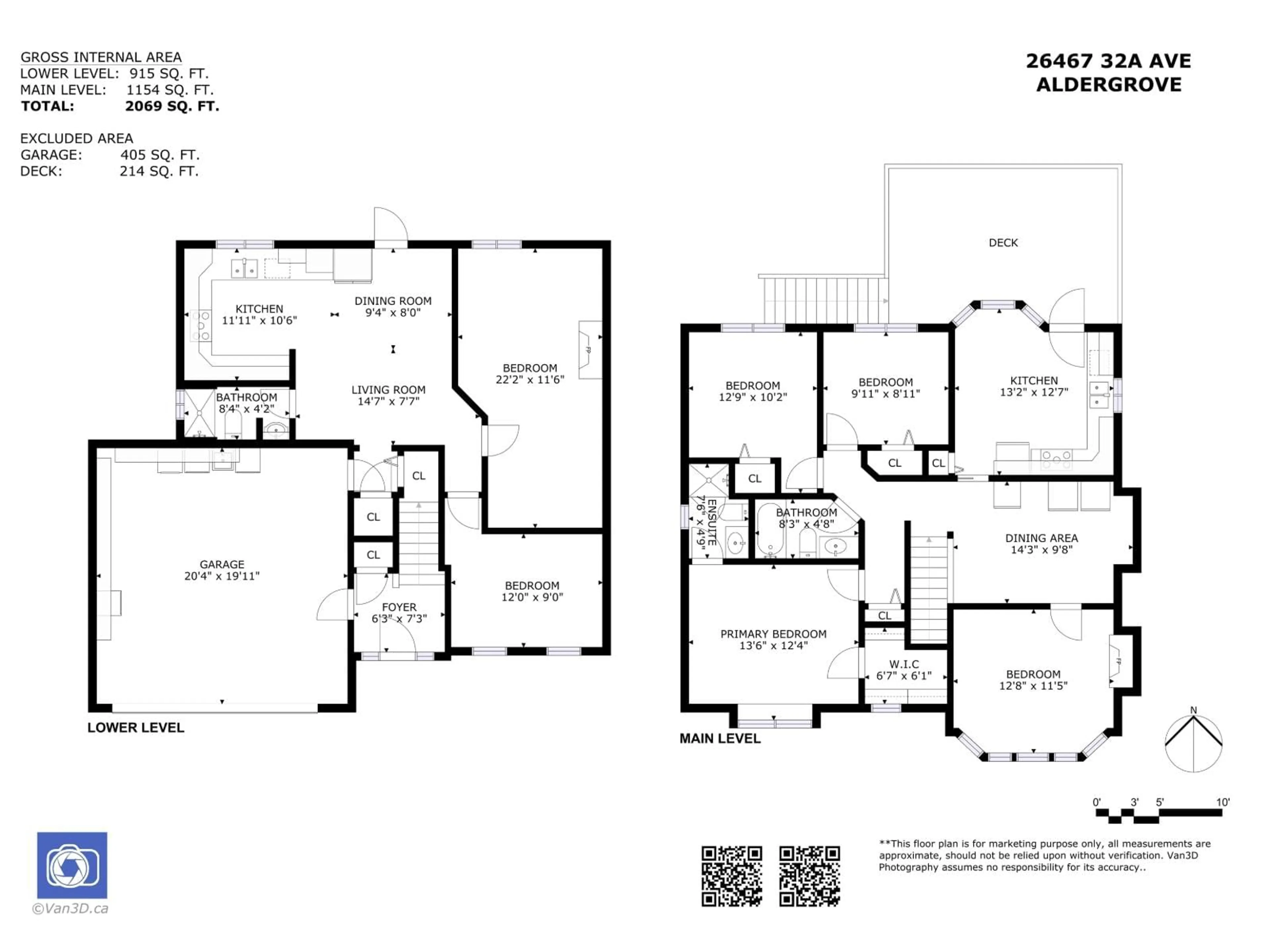 Floor plan for 26467 32A AVENUE, Langley British Columbia V4W3E9