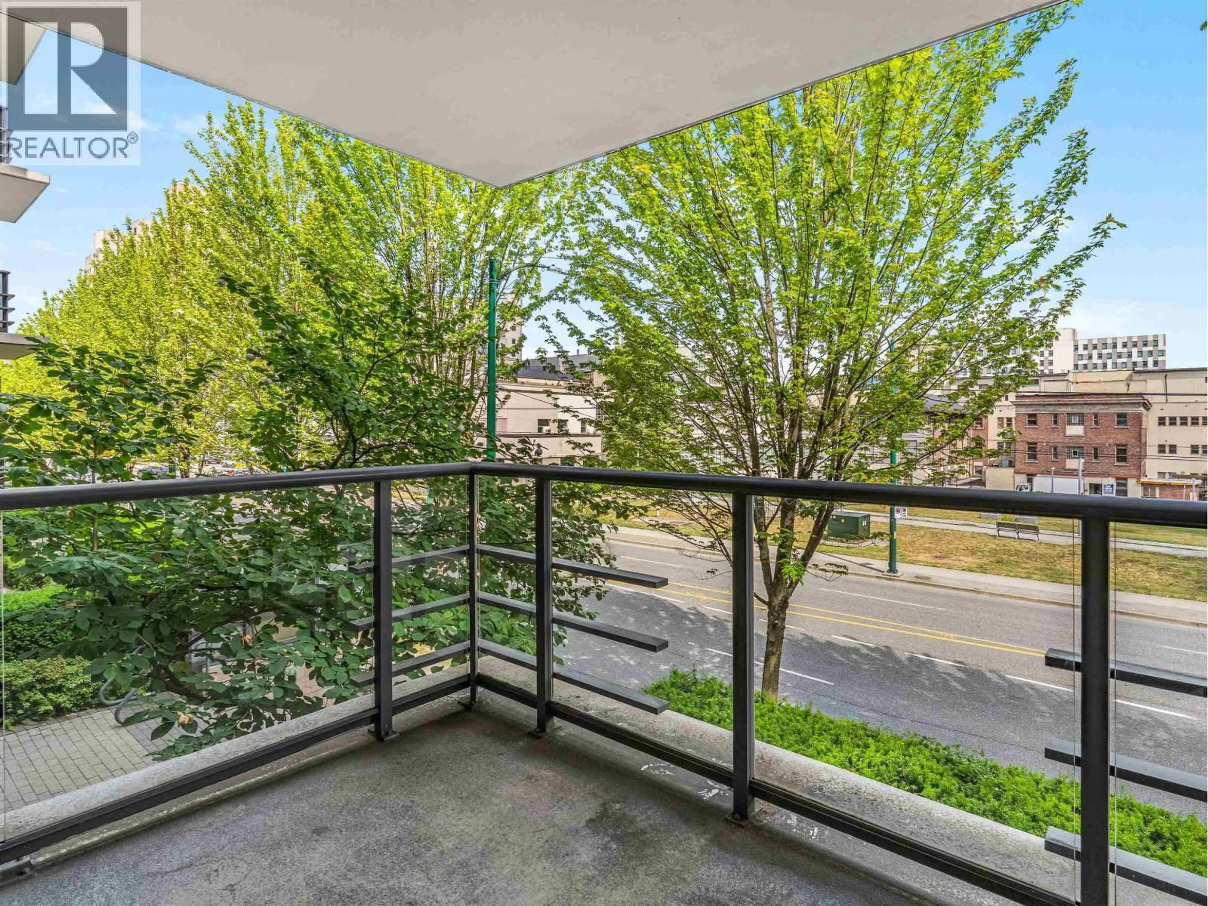 Balcony in the apartment, city buildings view from balcony for 214 - 750 12TH AVENUE, Vancouver British Columbia V5Z0A3