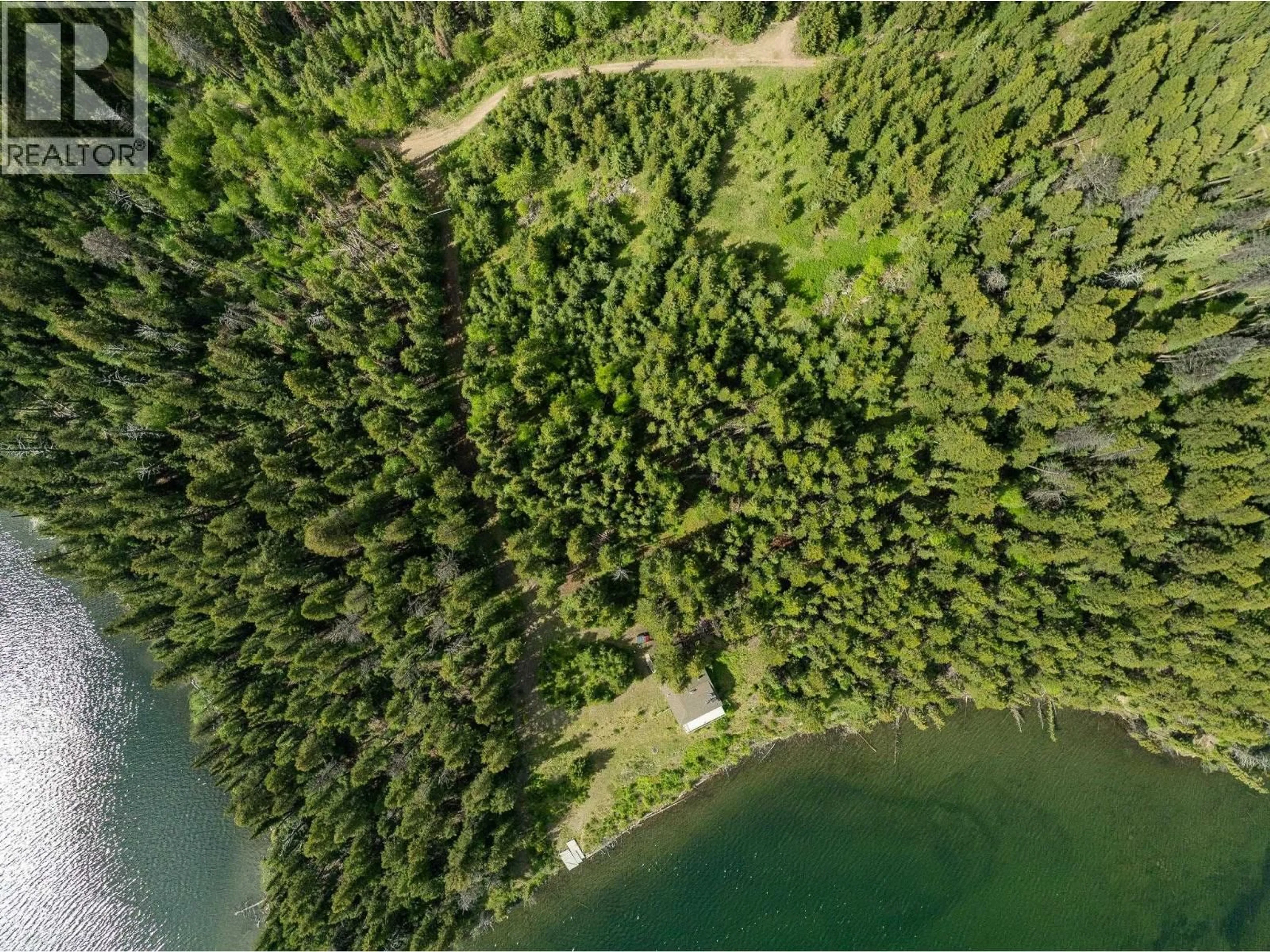 A pic from outside/outdoor area/front of a property/back of a property/a pic from drone, forest/trees view for 7750 BURGESS ROAD, Deka Lake / Sulphurous / Hathaway Lakes British Columbia V0K1X3