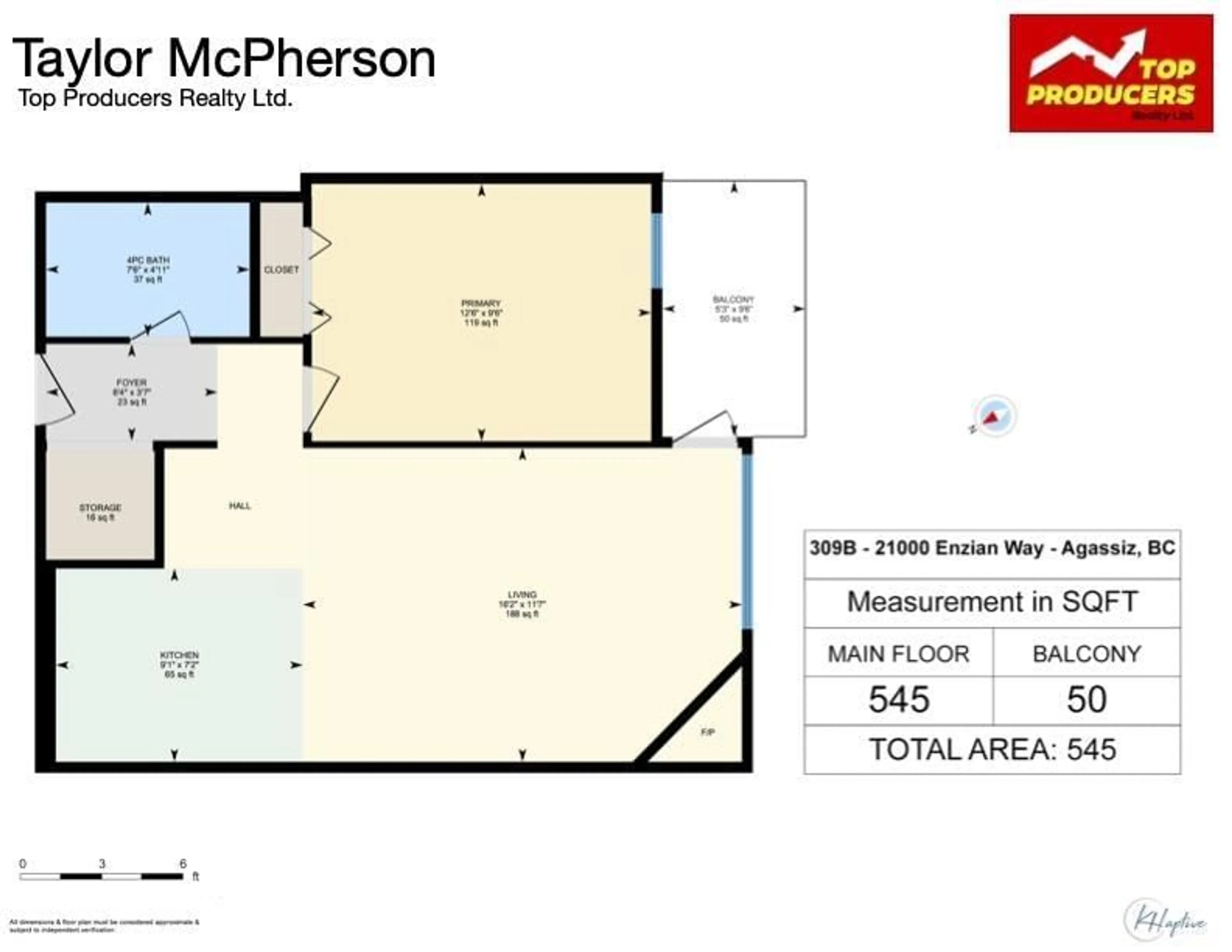 Floor plan for 309B - 21000 ENZIAN WAY, Agassiz British Columbia V0M1A1