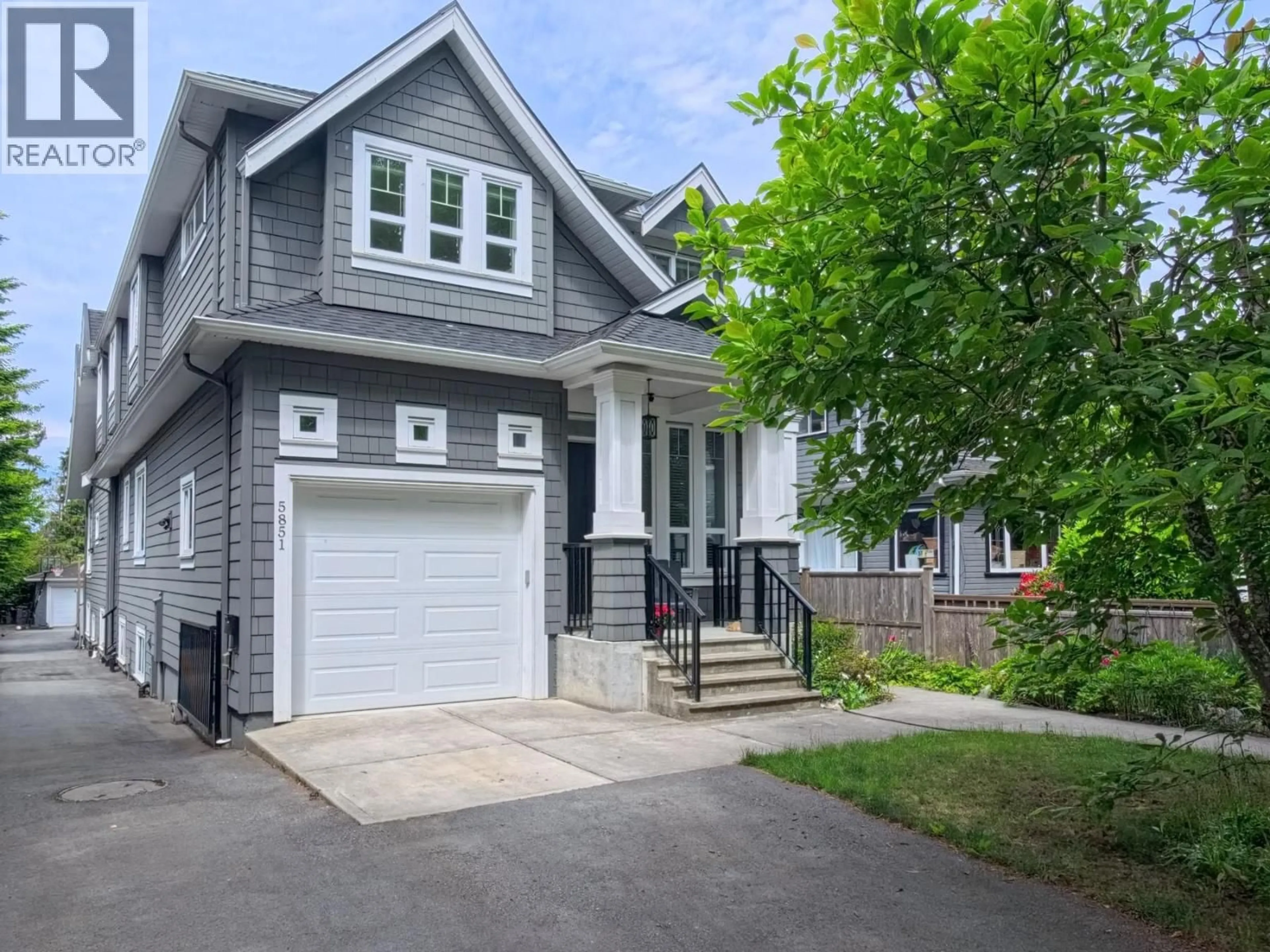 Home with vinyl exterior material, street for 5855 ST. GEORGE STREET, Vancouver British Columbia V5W2Y4
