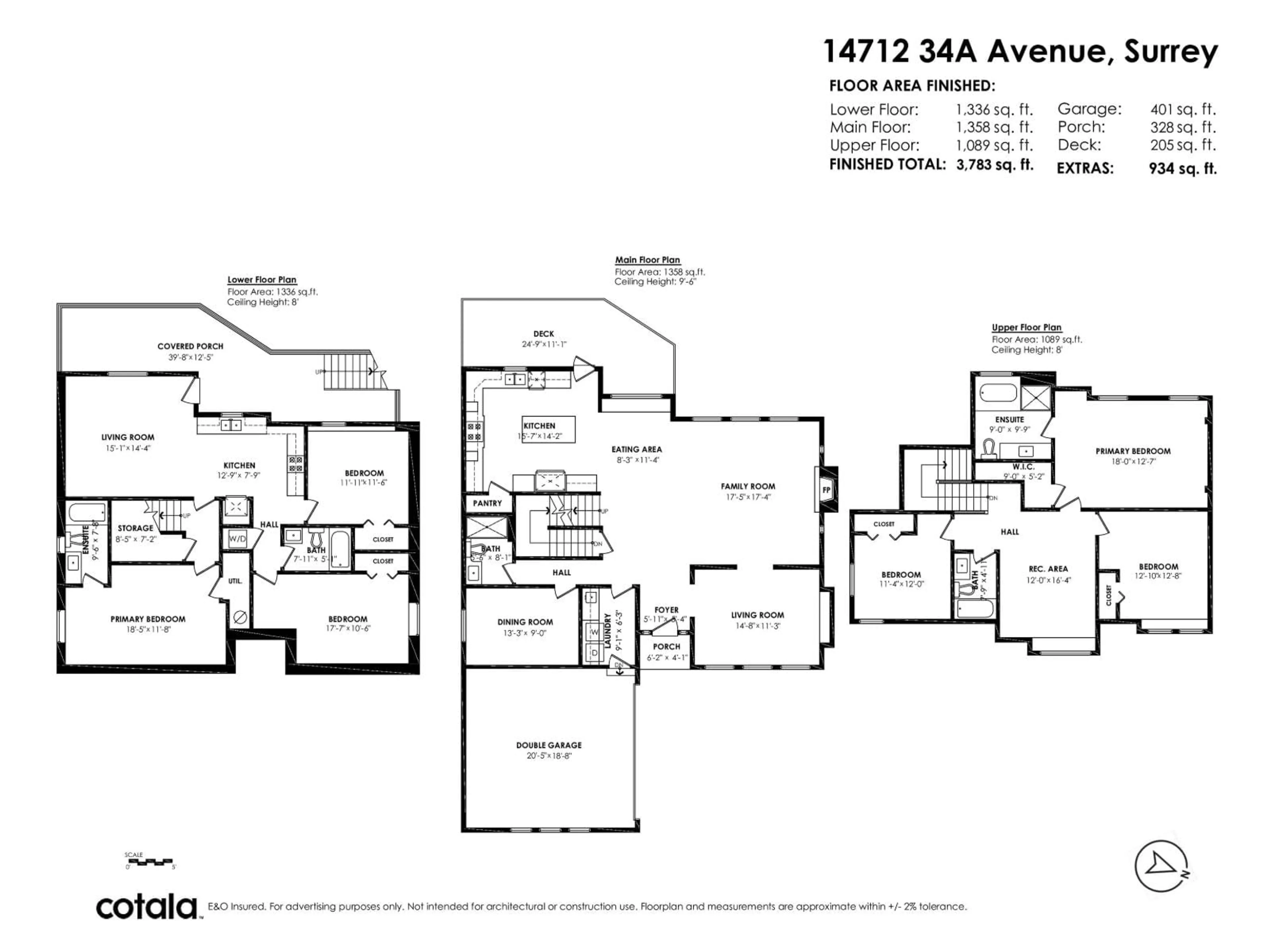 Floor plan for 14712 34A AVENUE, Surrey British Columbia V4P0B3