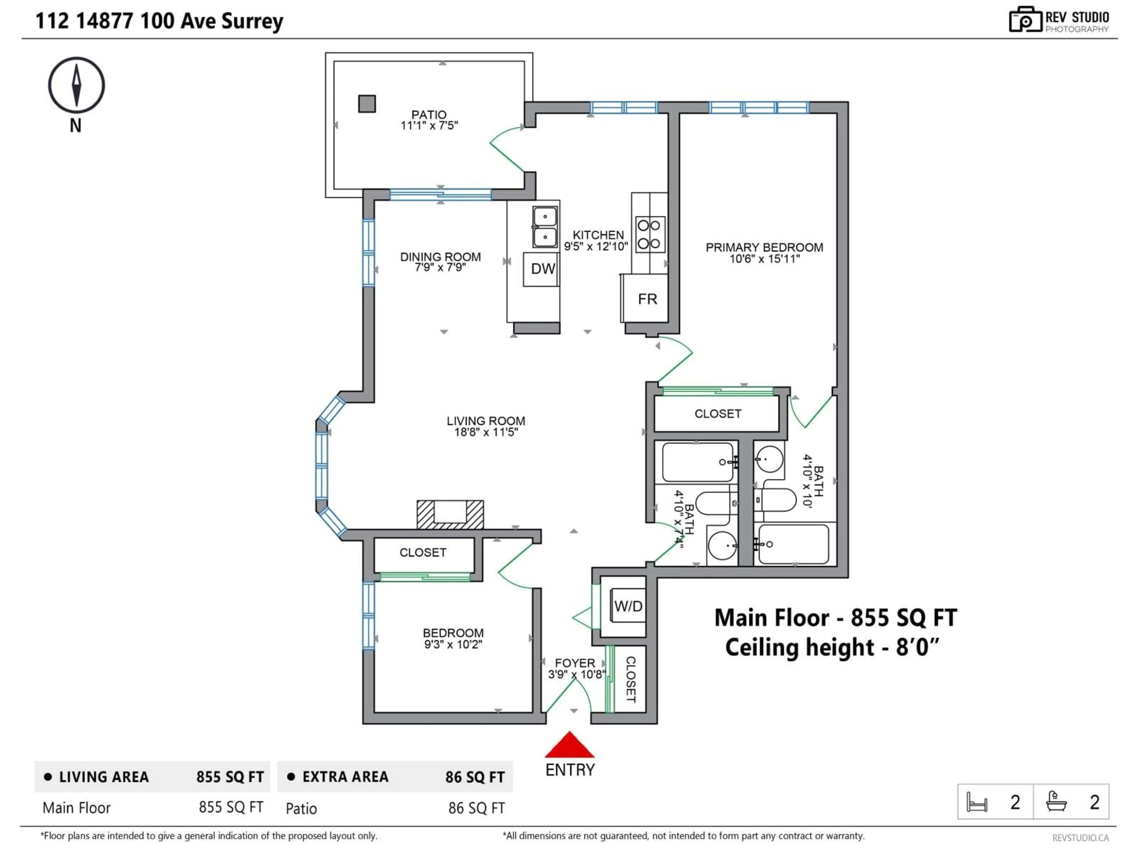 Floor plan for 112 - 14877 100 AVENUE, Surrey British Columbia V3R3H1
