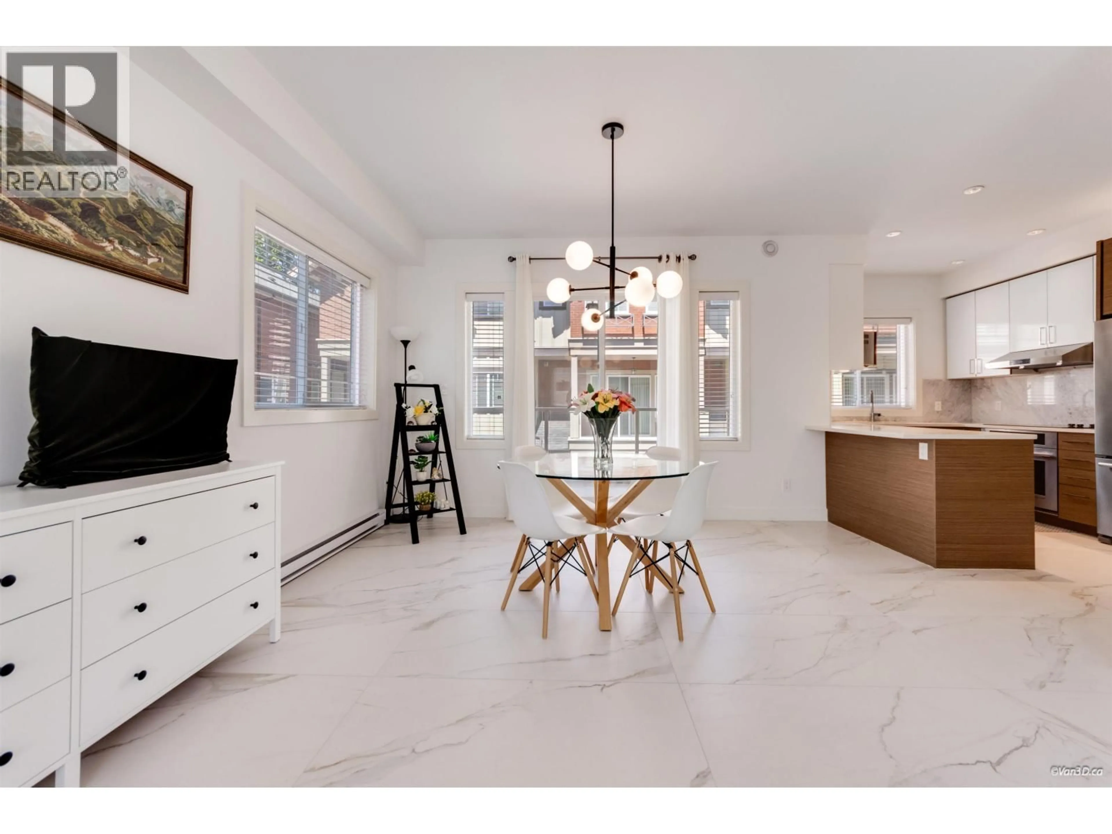 Open concept kitchen, ceramic/tile floor for 9 - 7199 MOFFATT ROAD, Richmond British Columbia V6Y1X9