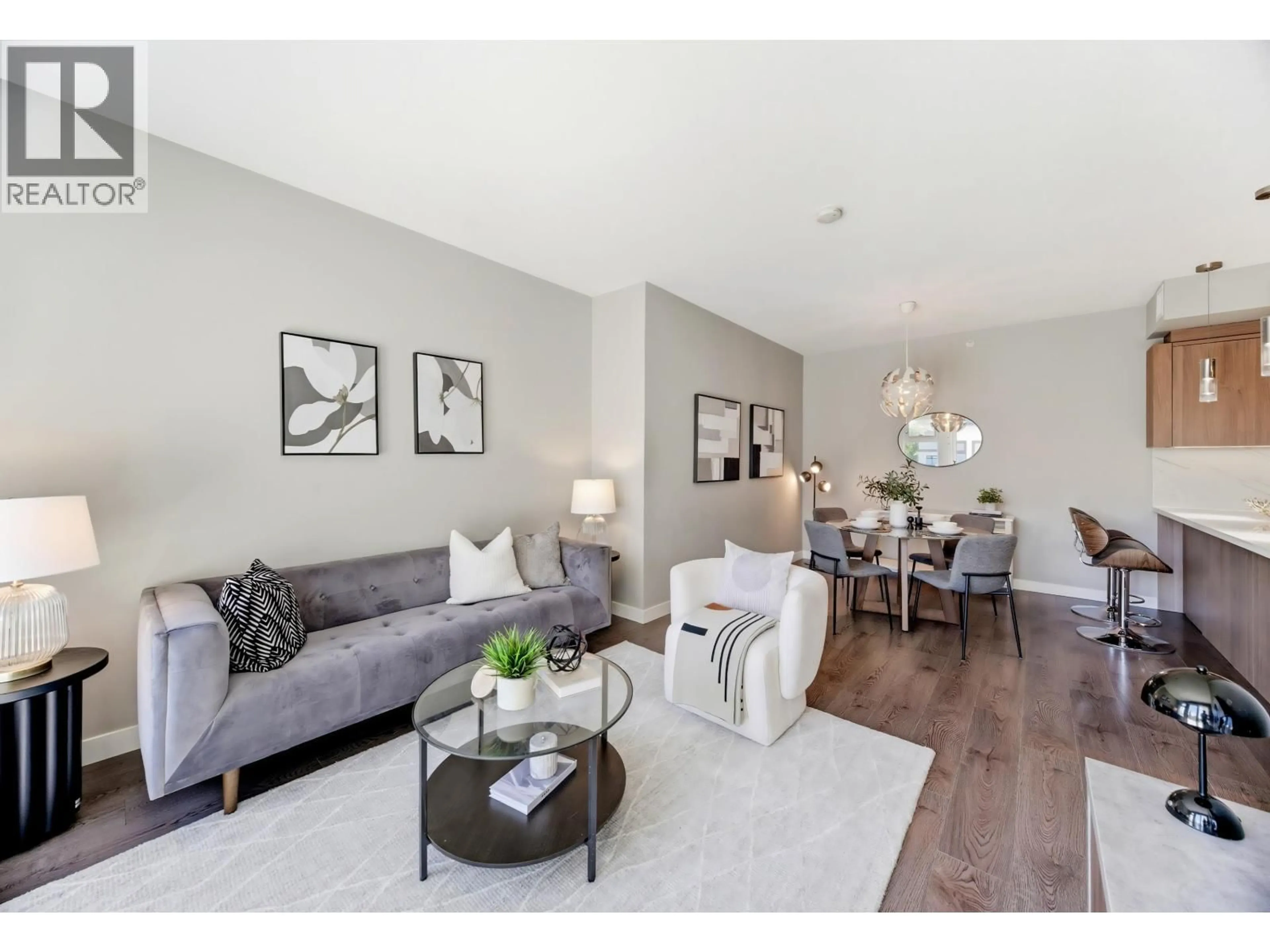 Living room with furniture, unknown for 413 - 9388 ODLIN ROAD, Richmond British Columbia V6X0L5