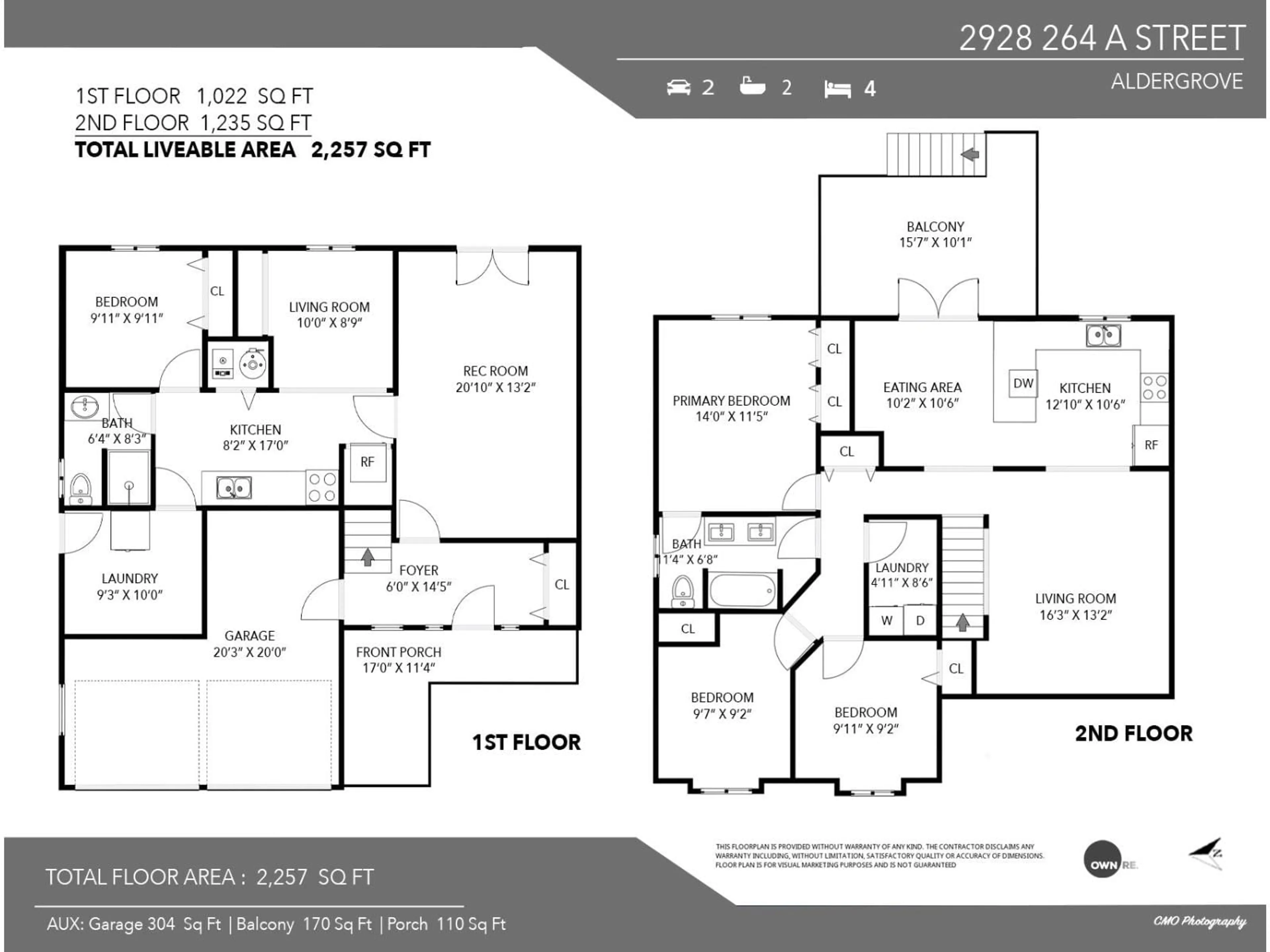 Floor plan for 2928 264A STREET, Langley British Columbia V4W3B4