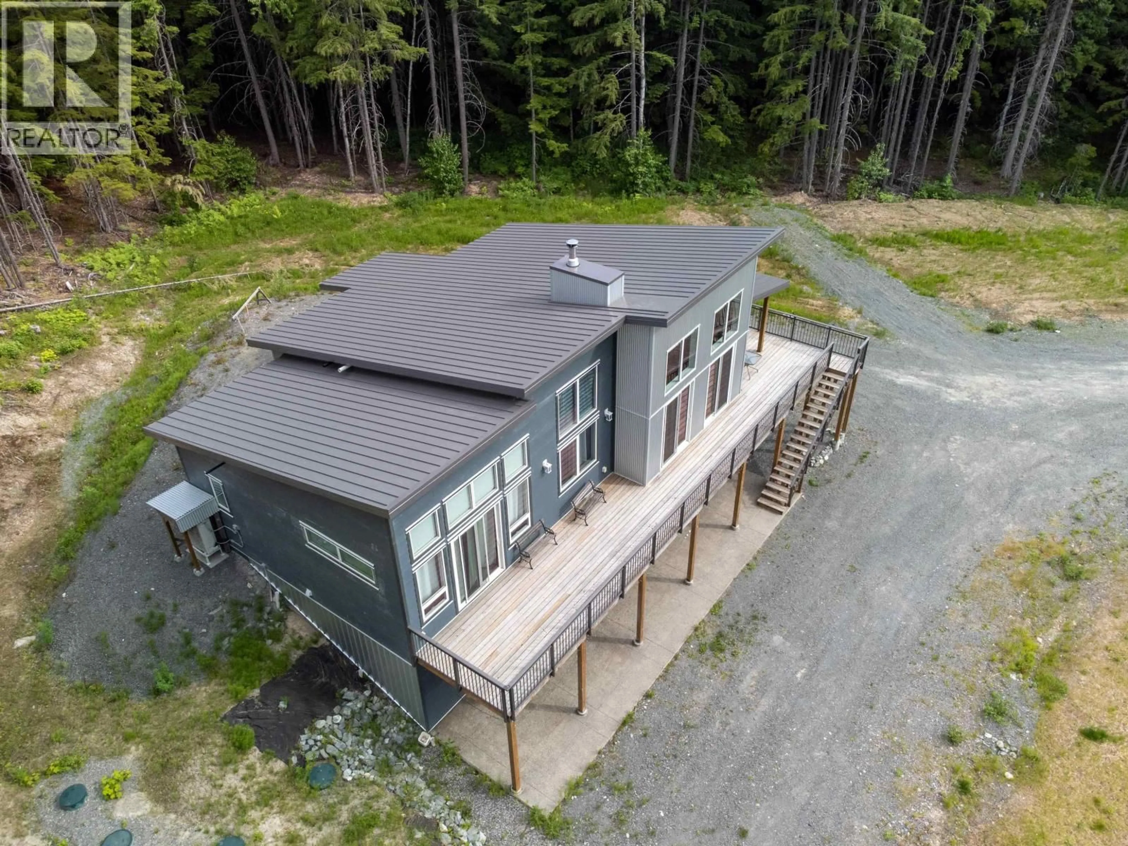 A pic from outside/outdoor area/front of a property/back of a property/a pic from drone, building for 4755 JOHNSTON ROAD, Terrace British Columbia V8G0B4