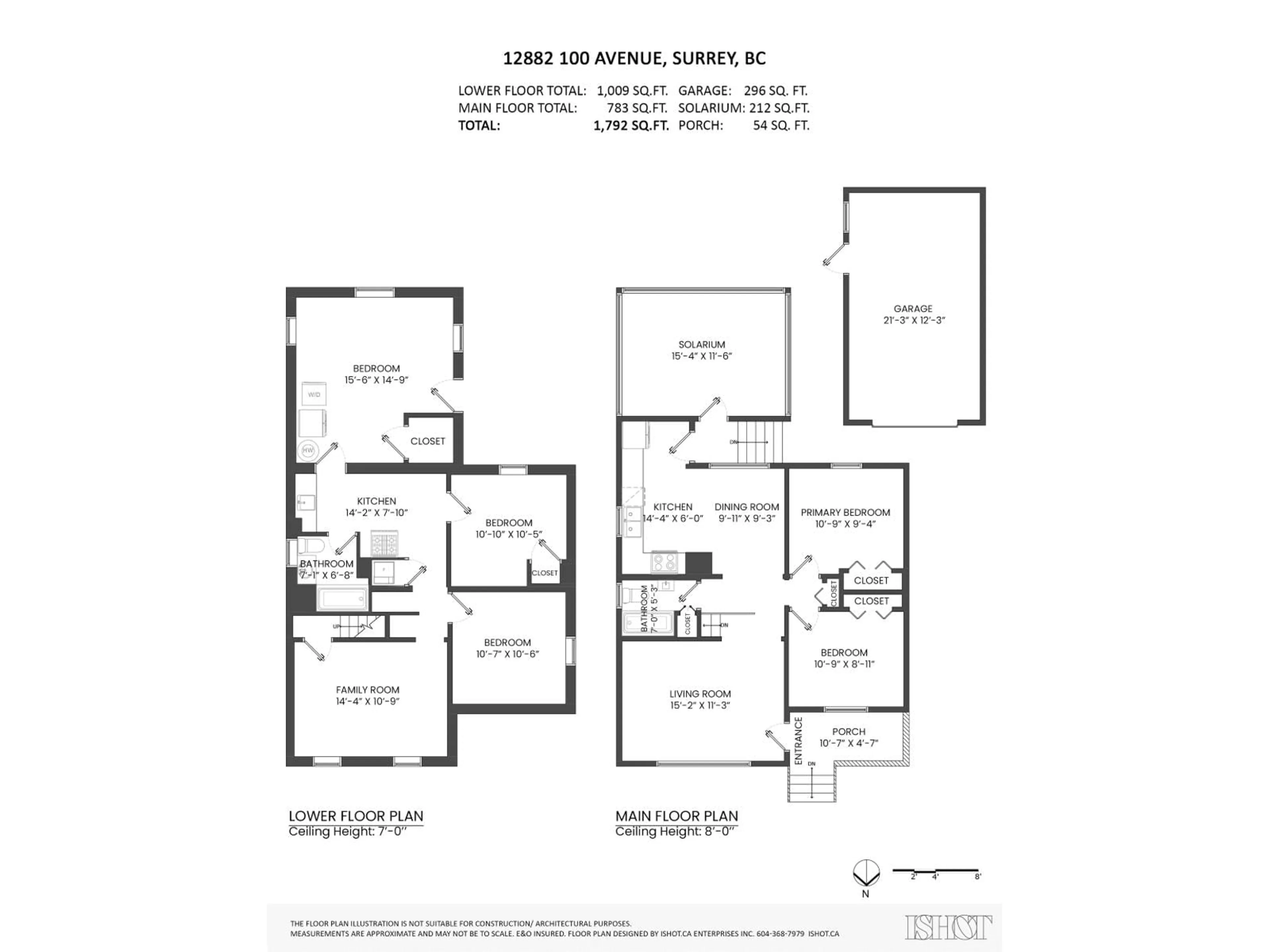 Floor plan for 12882 100 AVENUE, Surrey British Columbia V3T1G5