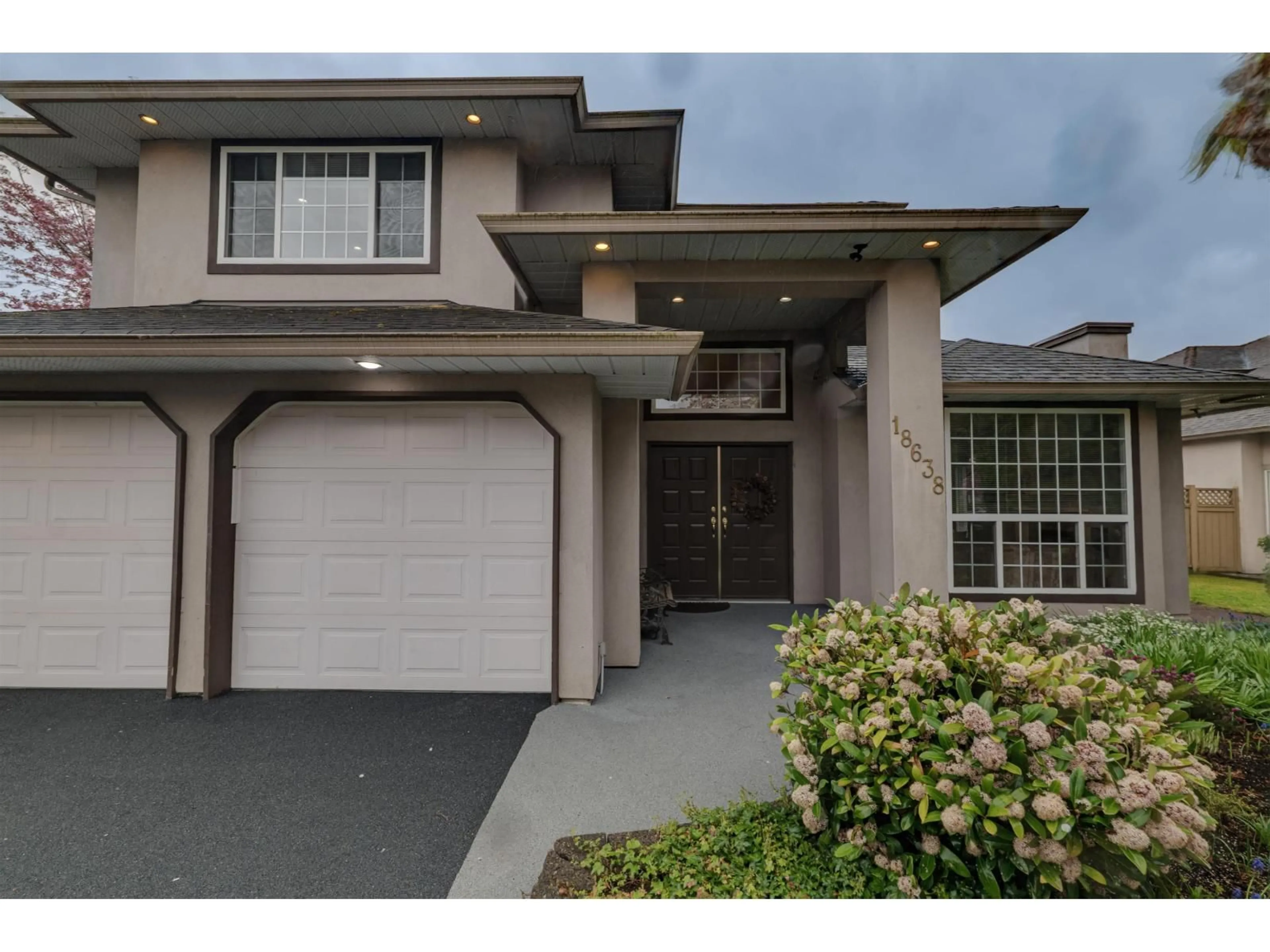Home with vinyl exterior material, street for 18638 56B AVENUE, Surrey British Columbia V3S7N2