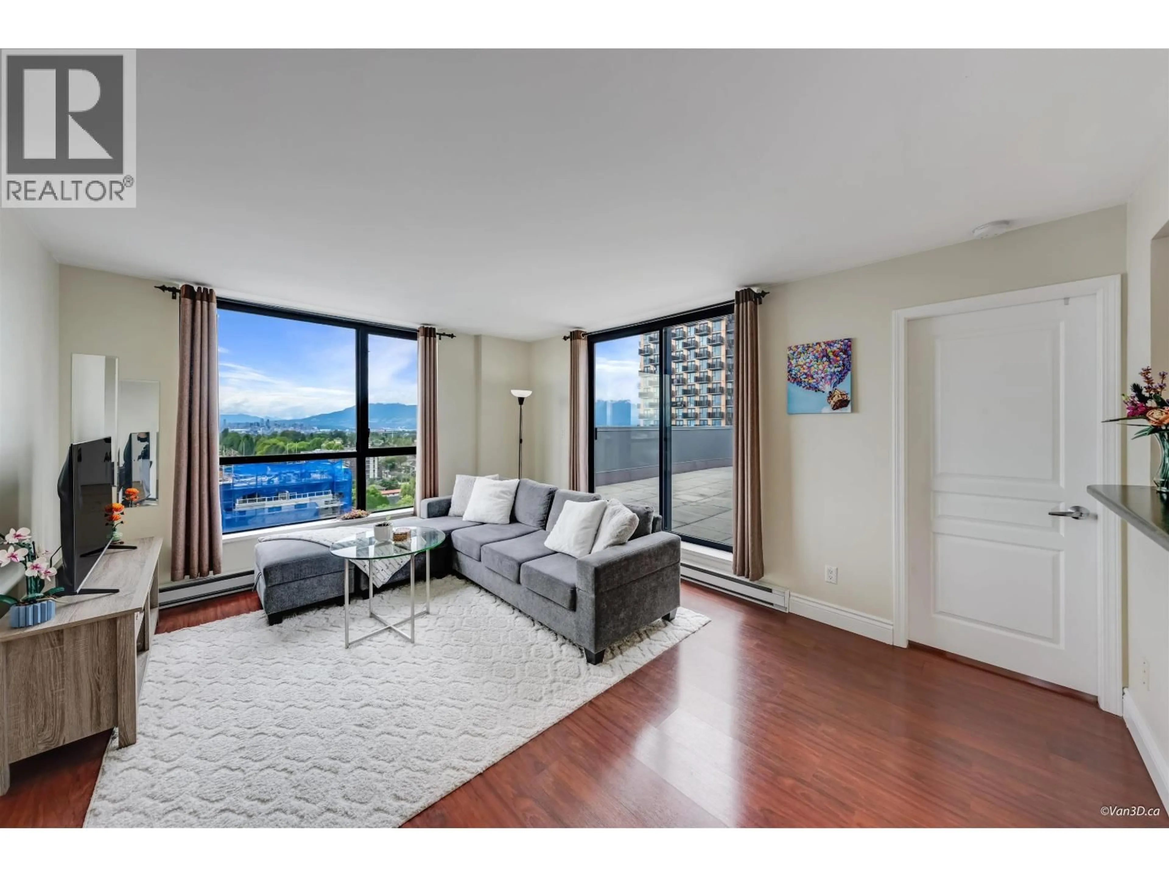 Living room with furniture, unknown for 1702 - 3438 VANNESS AVENUE, Vancouver British Columbia V5R6E7