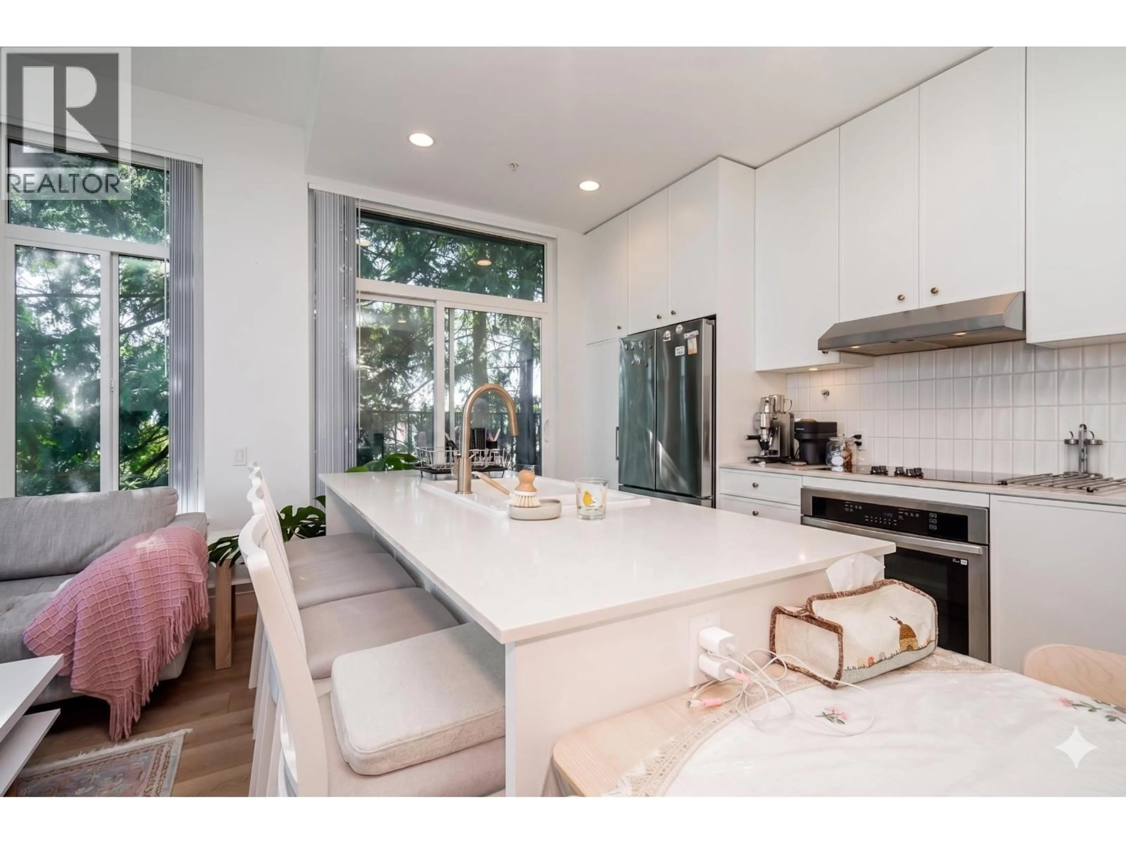 Contemporary kitchen, ceramic/tile floor for 310 - 708 EDGAR AVENUE, Coquitlam British Columbia V3K0H3