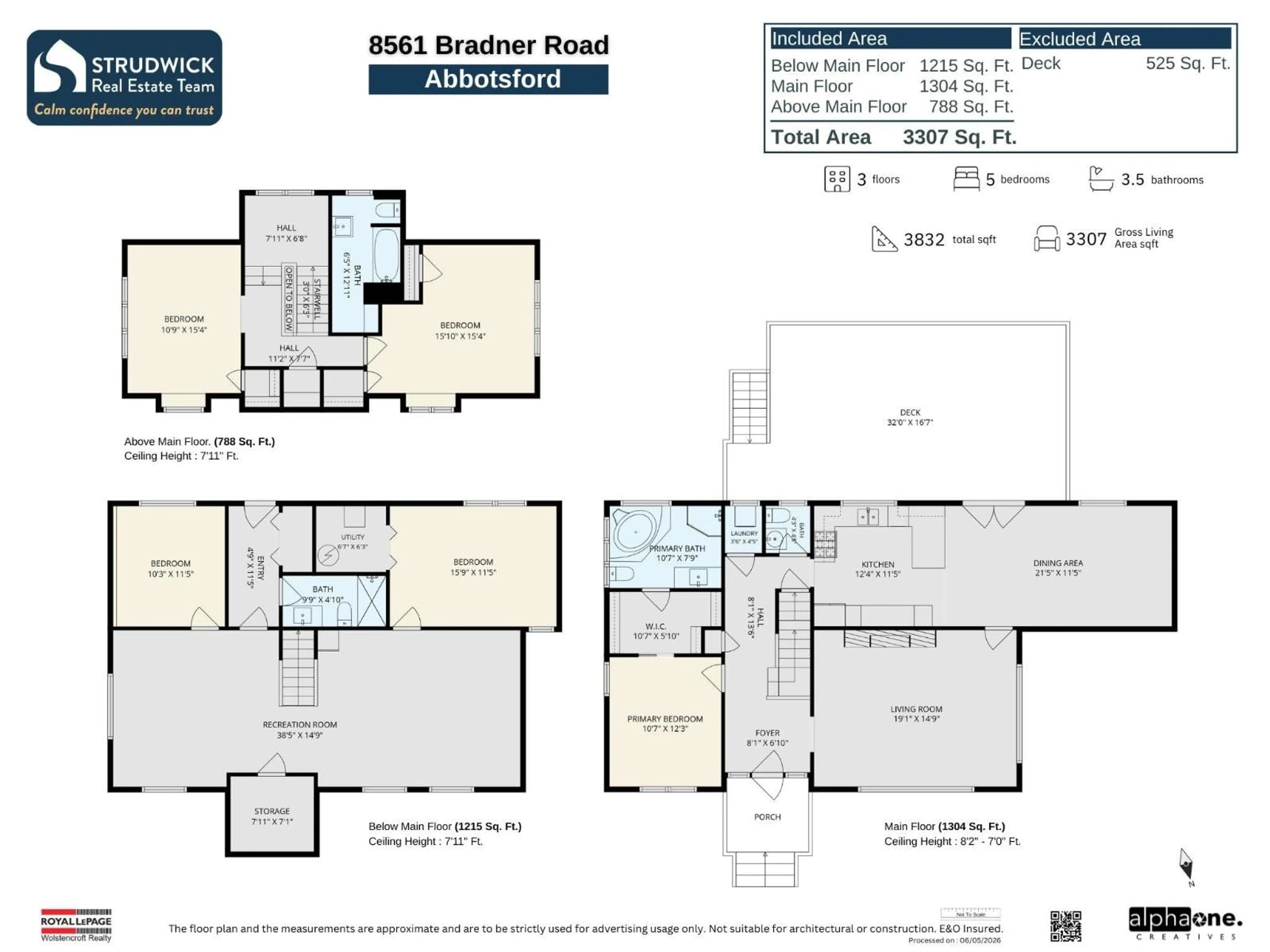 Floor plan for 8561 BRADNER ROAD, Abbotsford British Columbia V4X2H5