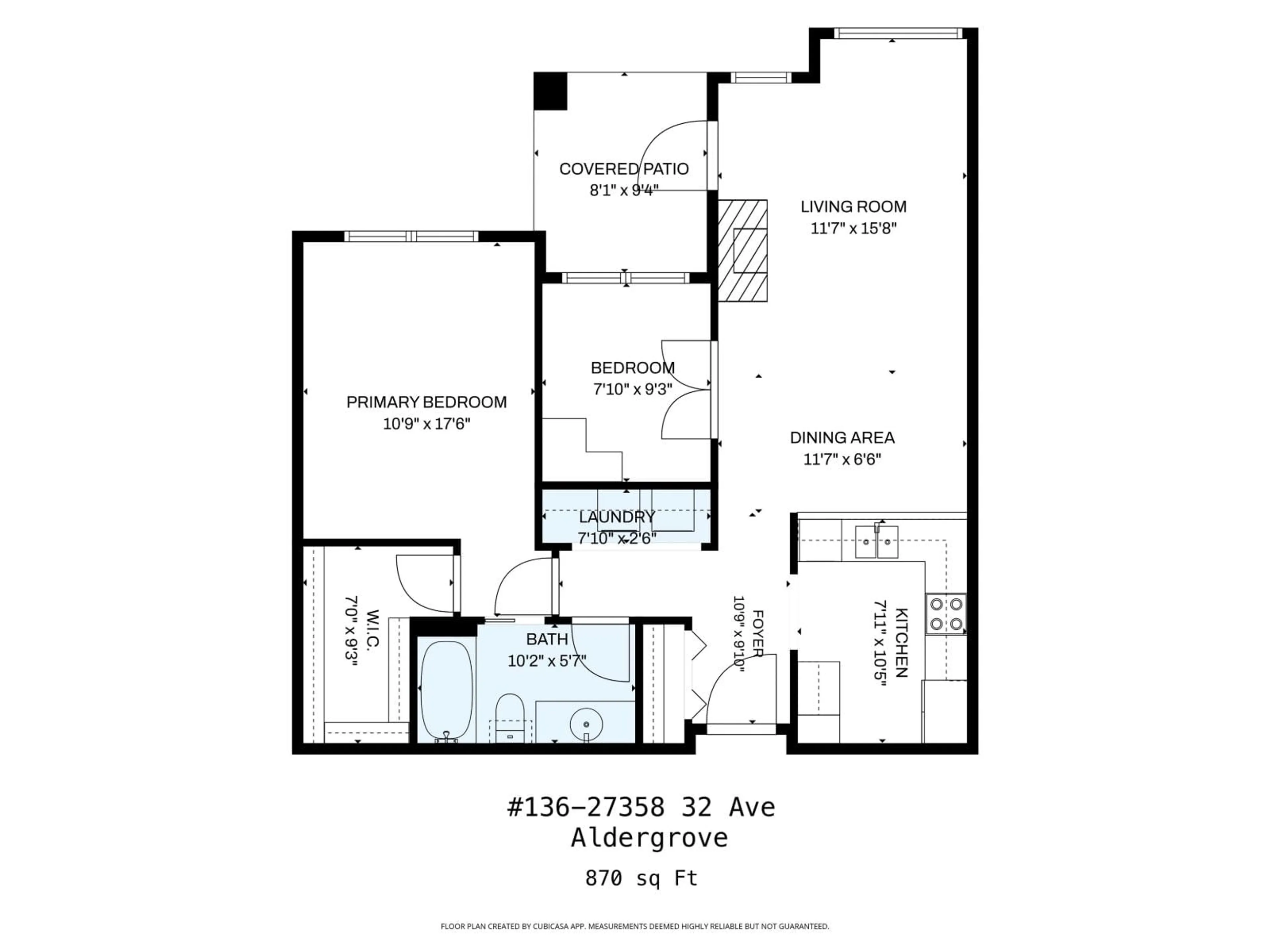 Floor plan for 136 - 27358 32 AVENUE, Langley British Columbia V4W3M5