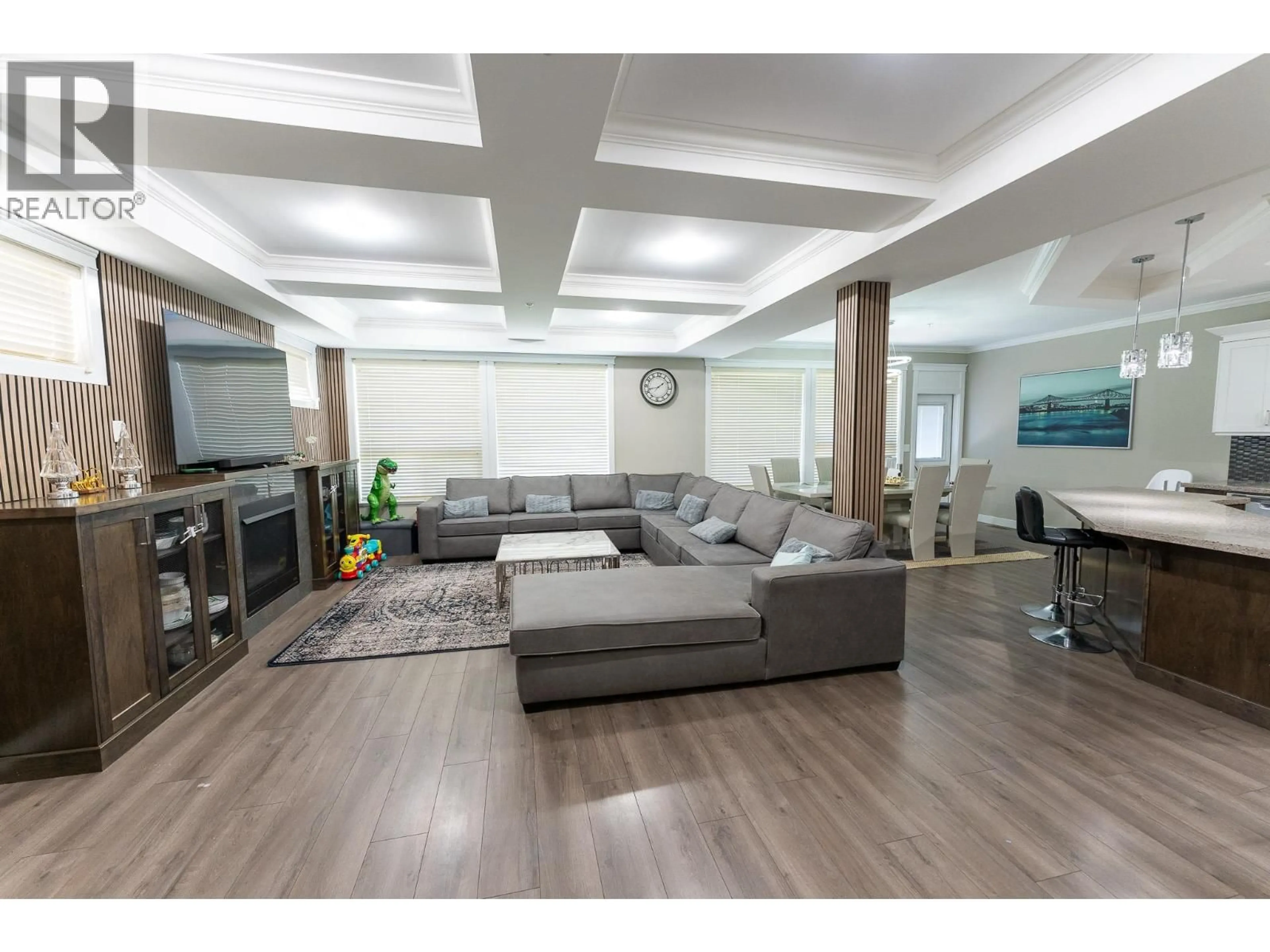 Living room with furniture, wood/laminate floor for 10553 248 STREET, Maple Ridge British Columbia V2W0G2
