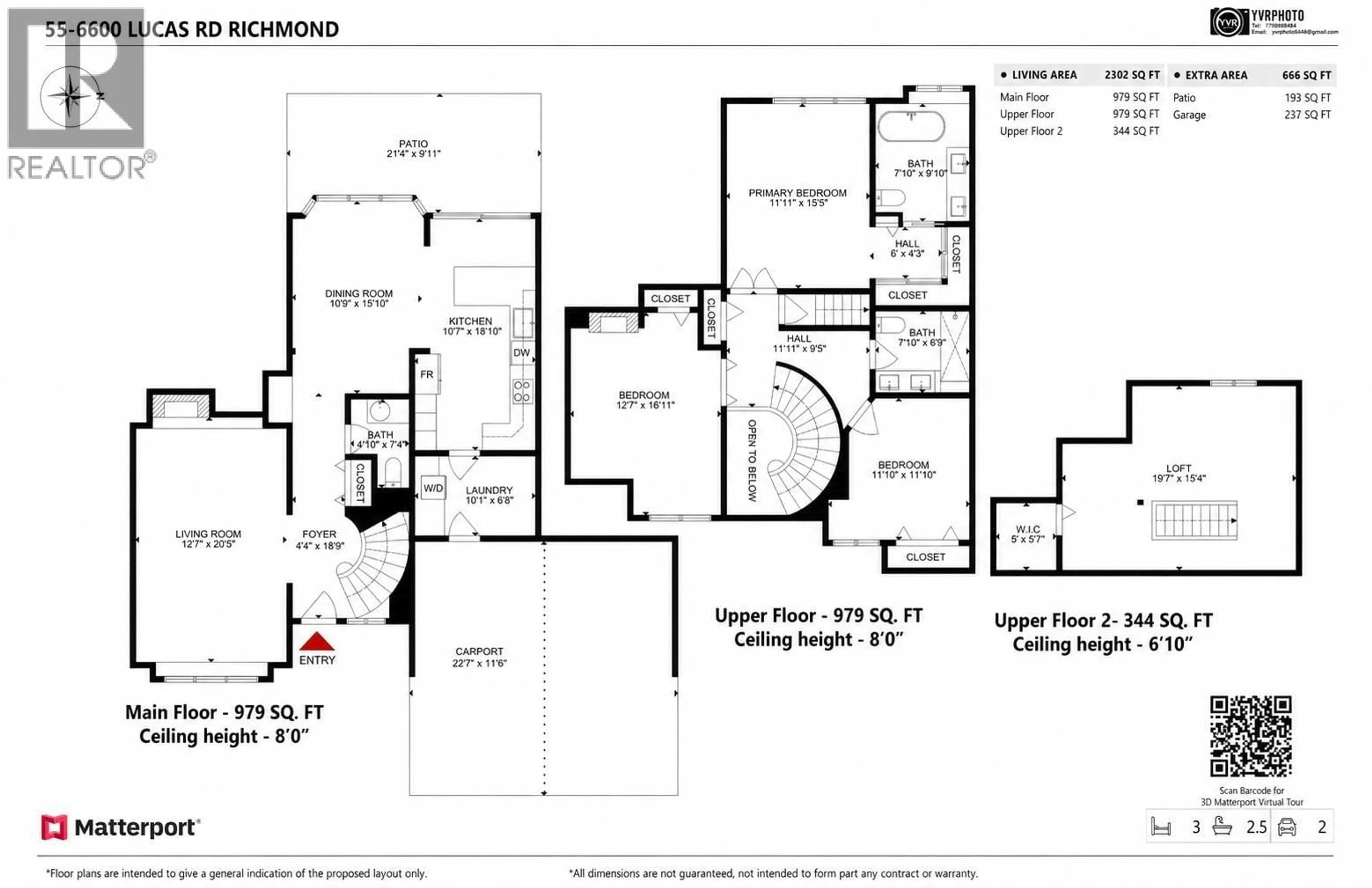 Floor plan for 55 - 6600 LUCAS ROAD, Richmond British Columbia V7C4T1