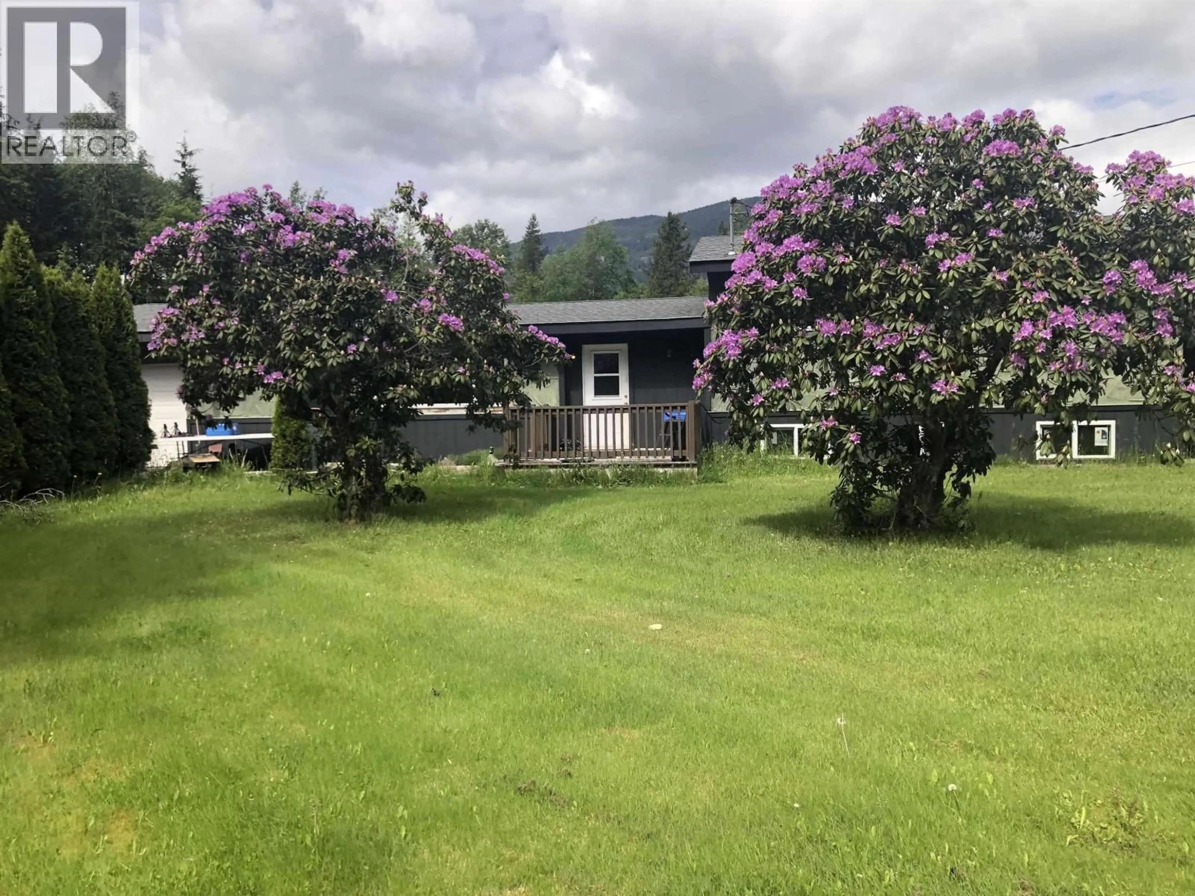 A pic from outside/outdoor area/front of a property/back of a property/a pic from drone, mountain view for 5203 GOSSEN CREEK STREET, Terrace British Columbia V8G0A6
