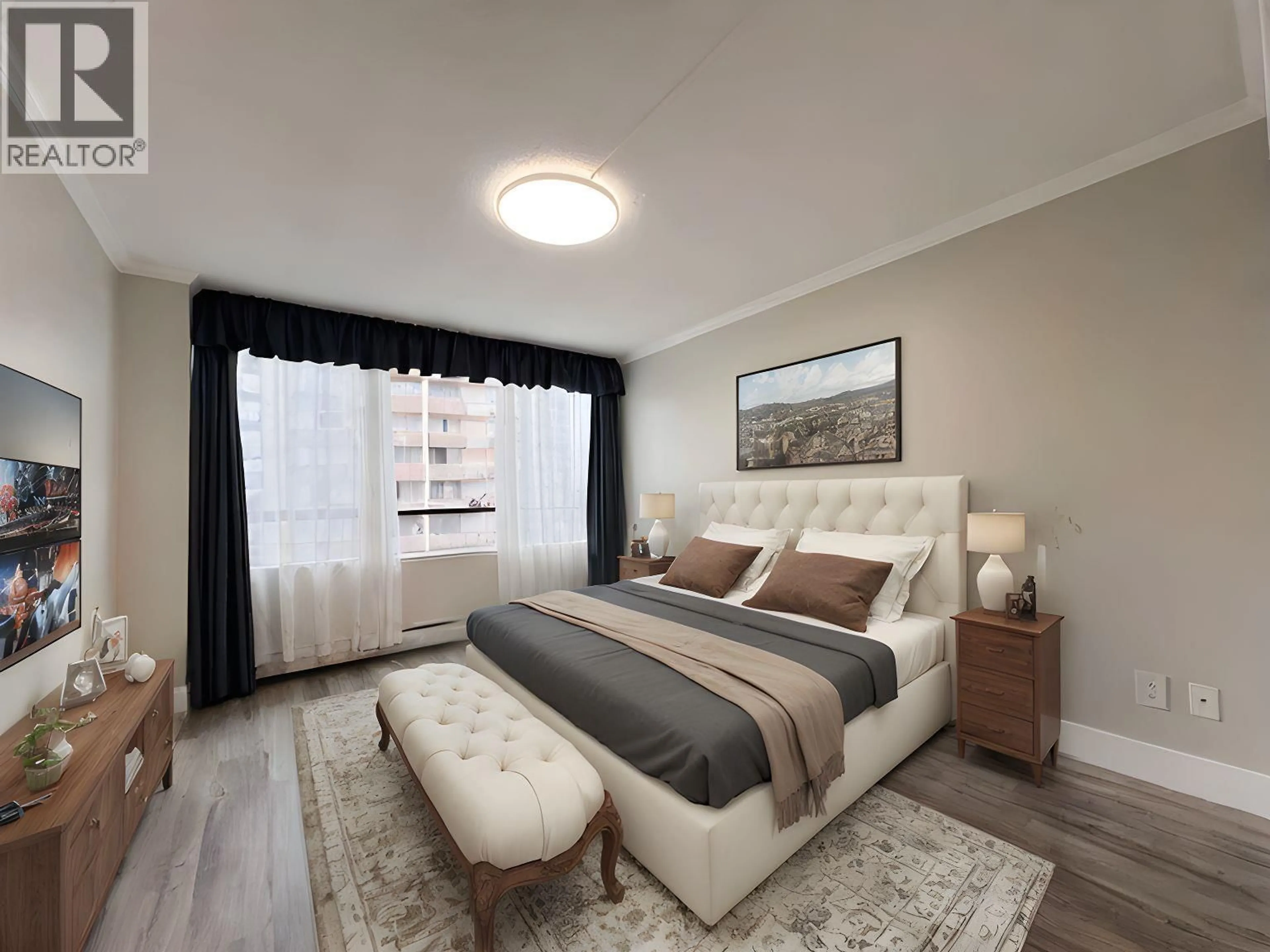Bedroom with bed, unknown for 902 - 710 SEVENTH AVENUE, New Westminster British Columbia V3M5V3