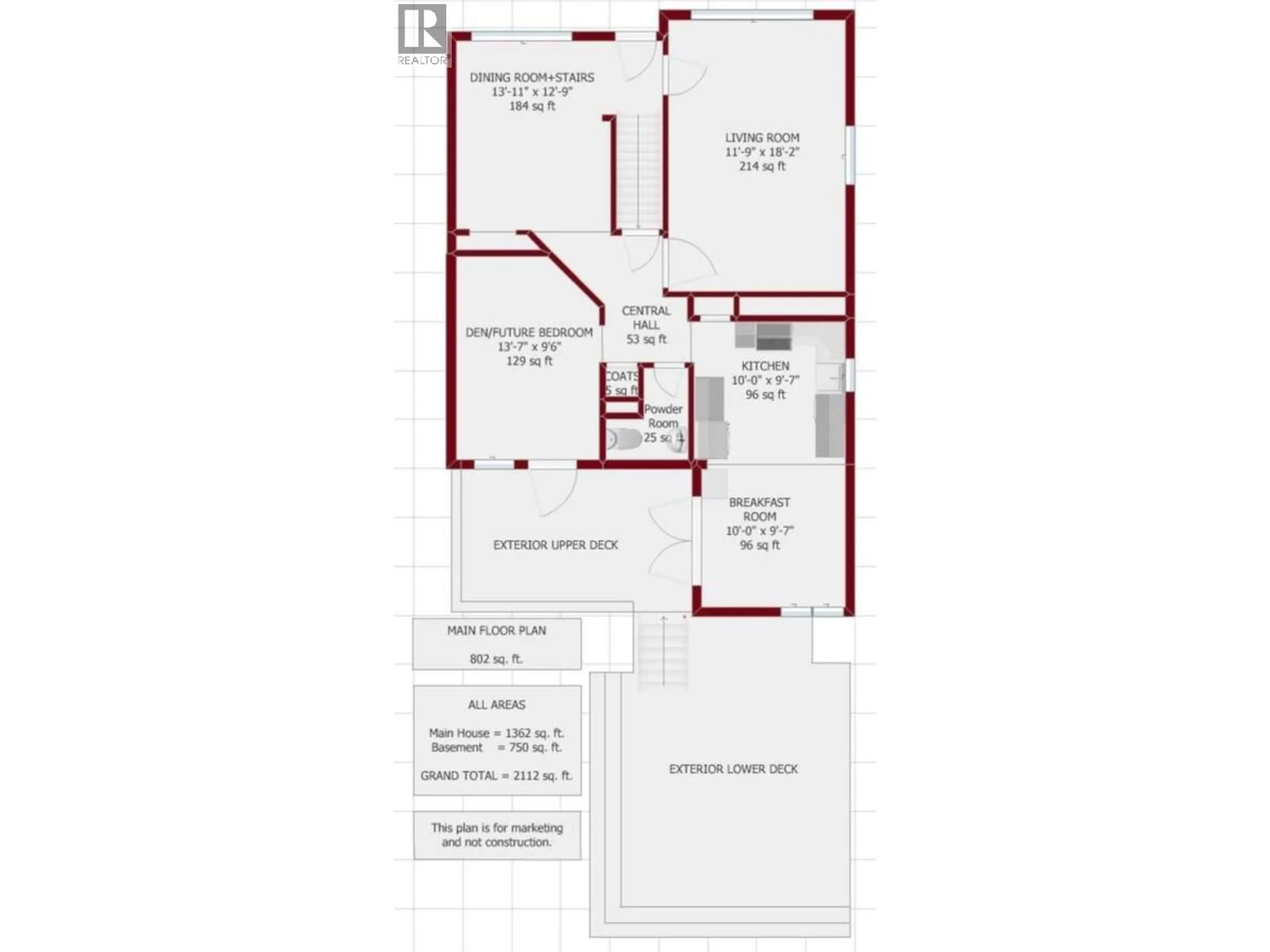 Floor plan for 3974 18TH AVENUE, Vancouver British Columbia V6S1B7