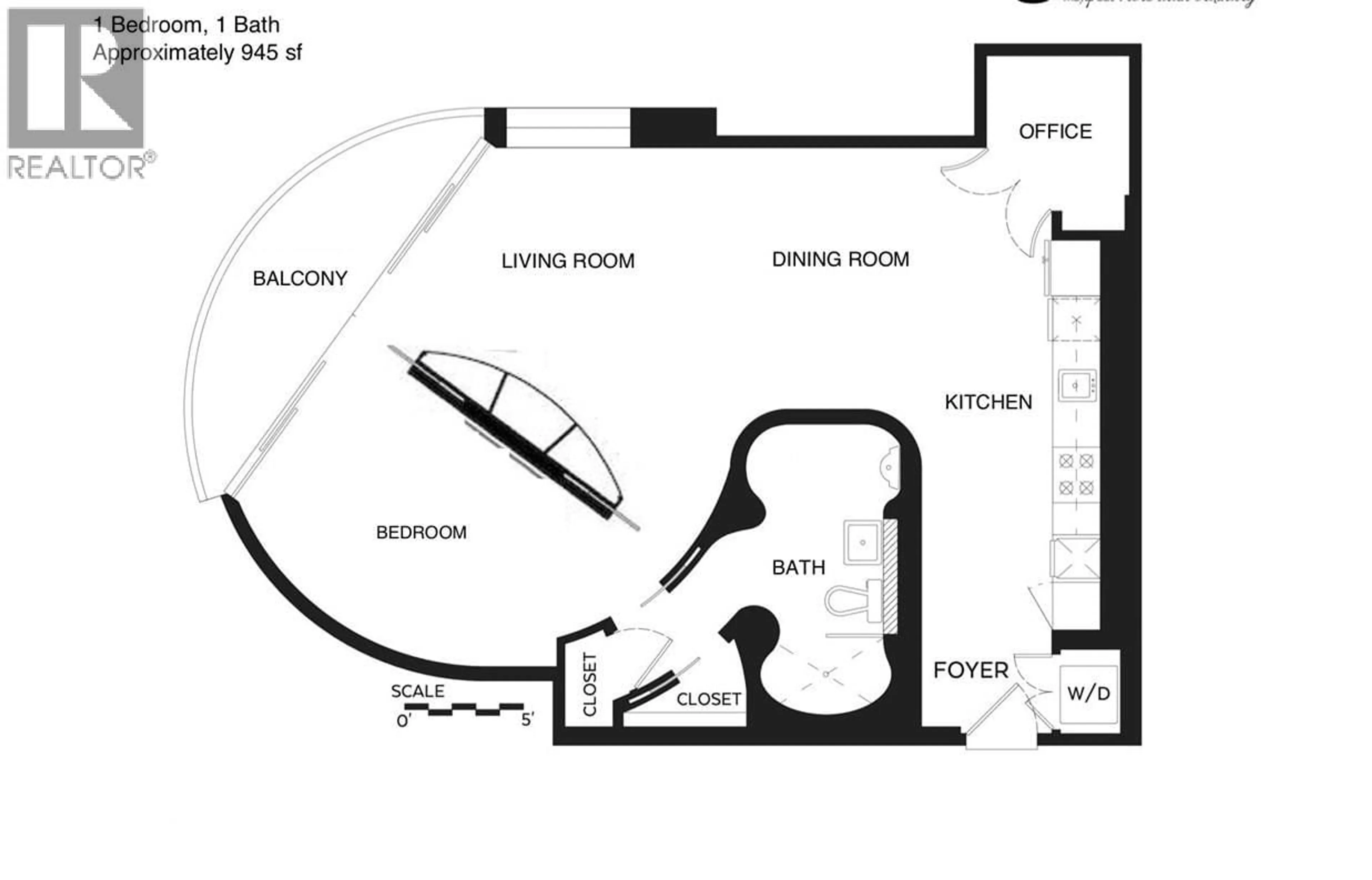 Floor plan for 1607 - 838 HASTINGS STREET, Vancouver British Columbia V6C0A6