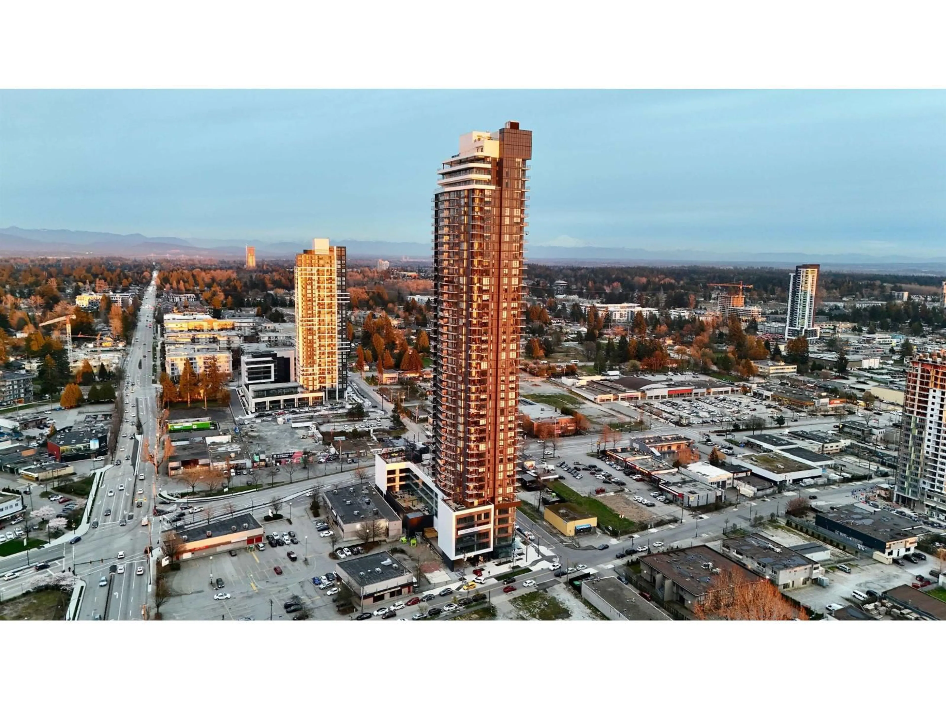 A pic from outside/outdoor area/front of a property/back of a property/a pic from drone, city buildings view from balcony for 907 - 10750 135A STREET, Surrey British Columbia V3T0V4