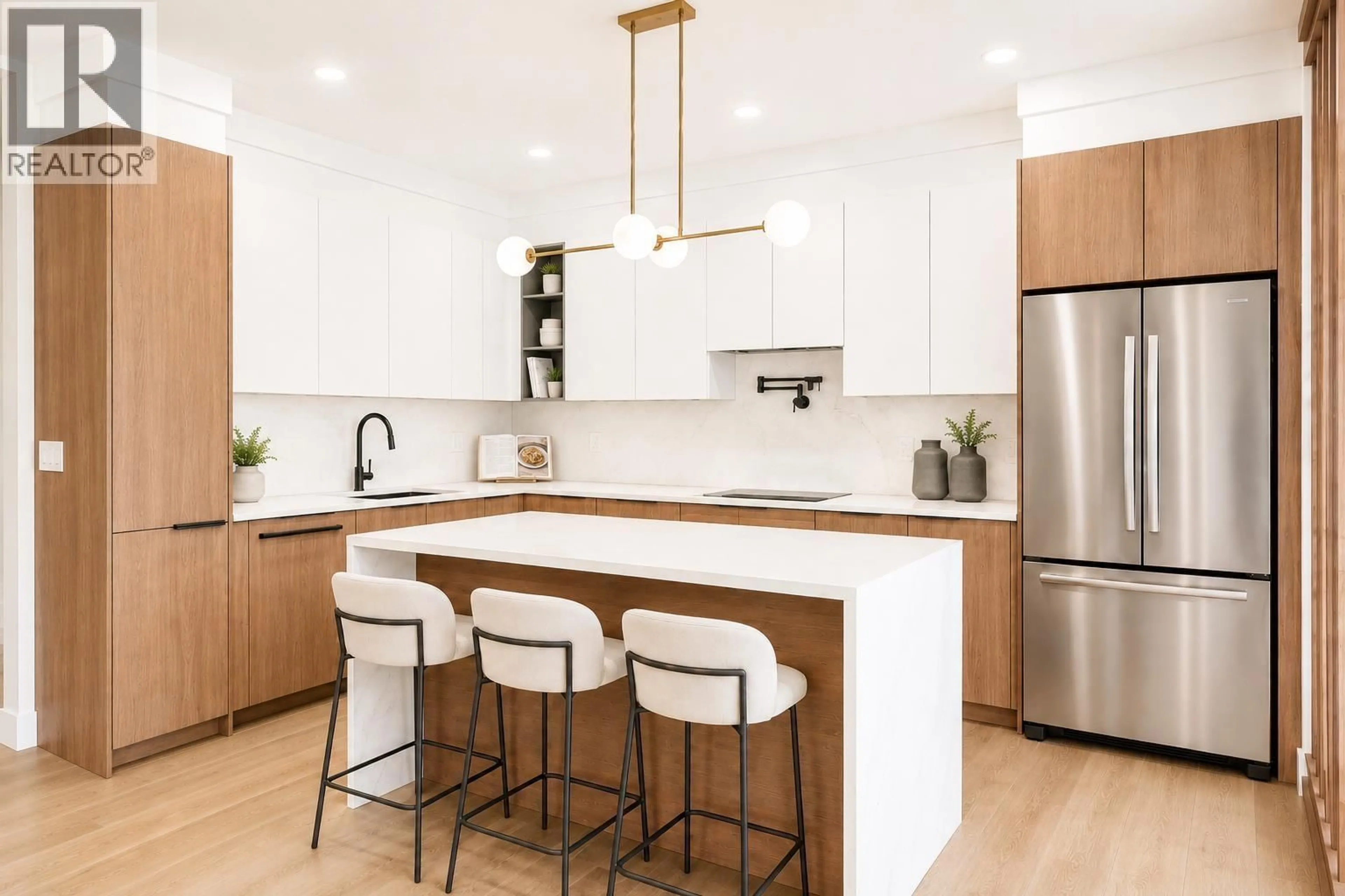Contemporary kitchen, wood/laminate floor for 103 - 901 EDGAR AVENUE, Coquitlam British Columbia V3K2K1